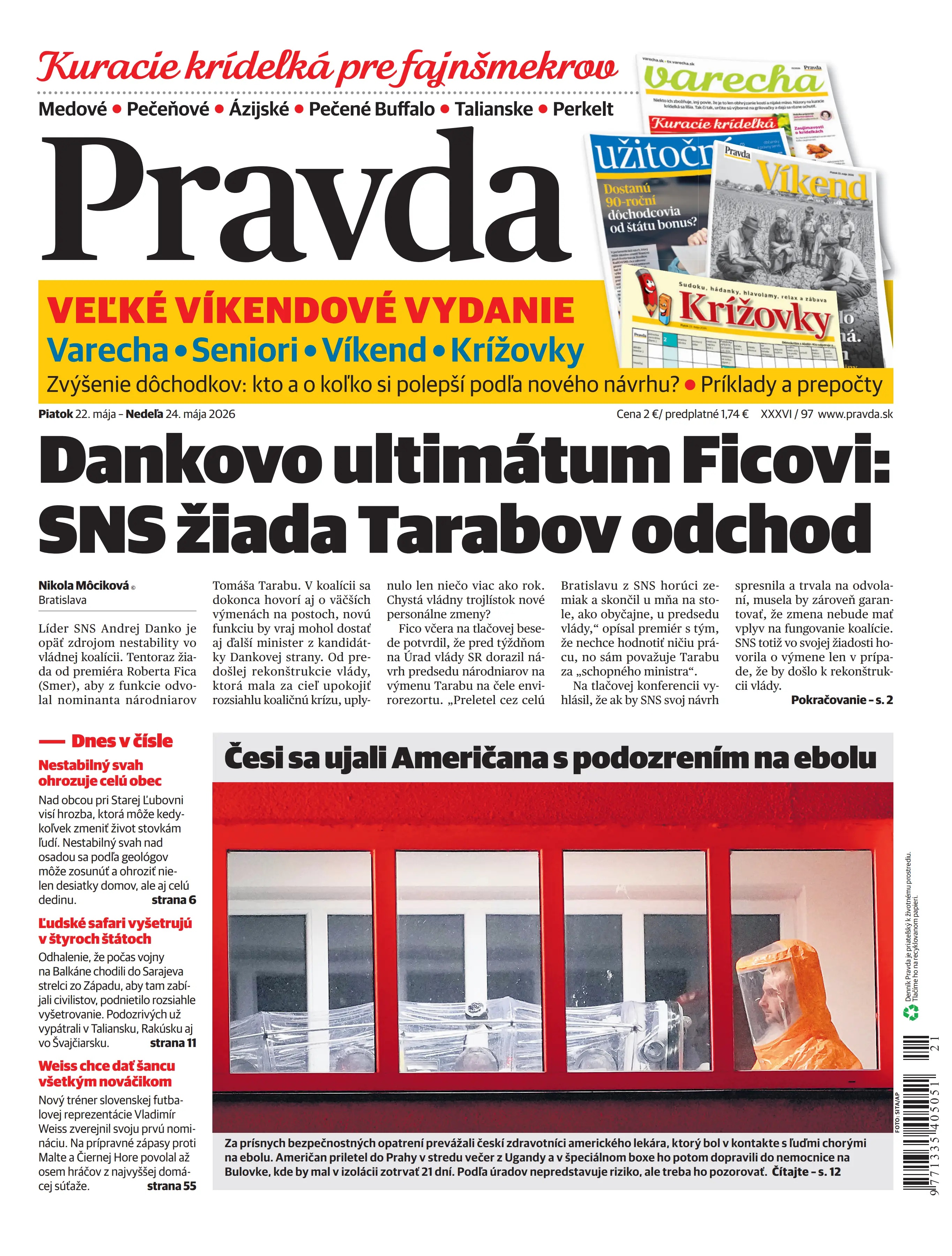 Pravda zo dňa 22.5.2026