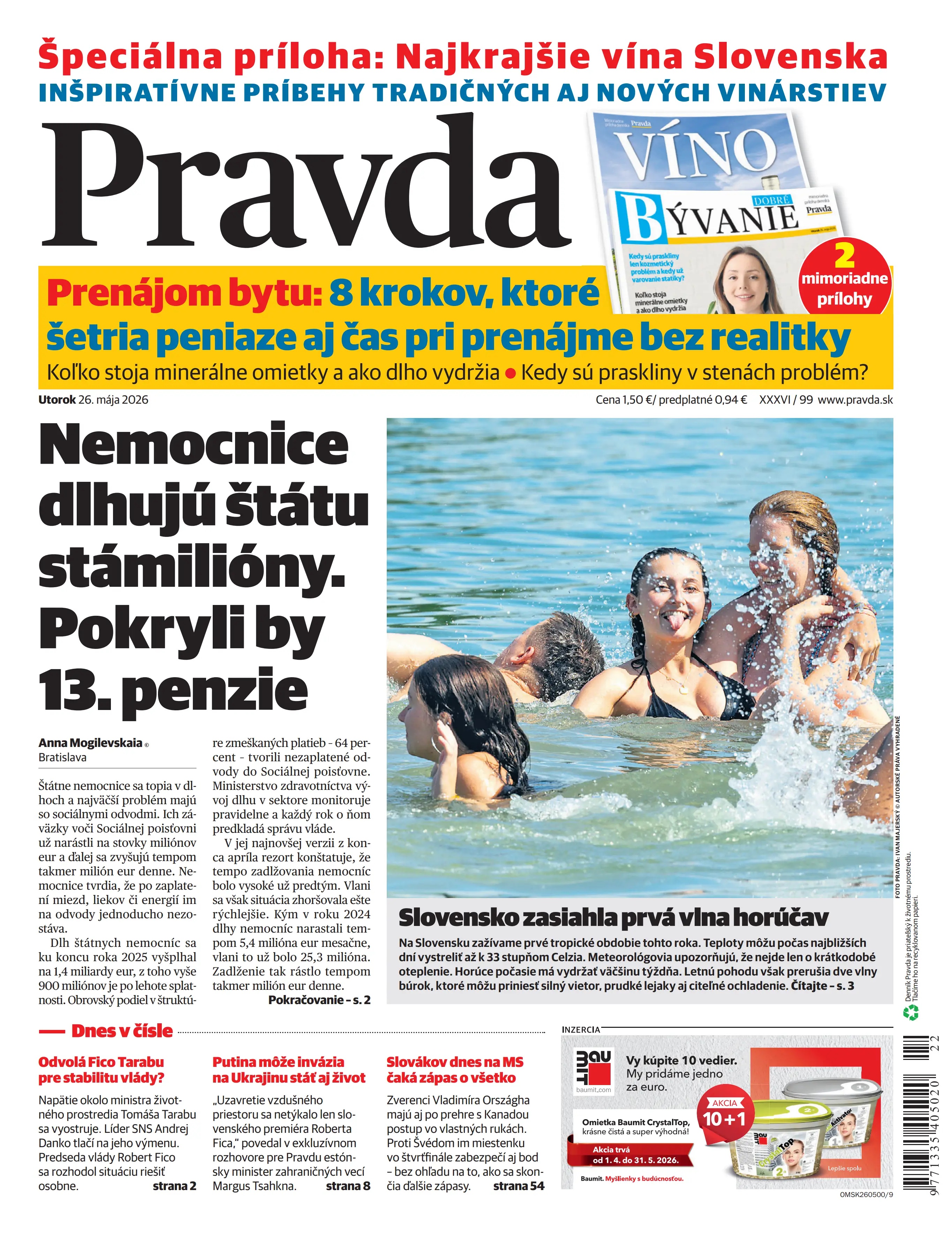 Pravda zo dňa 26.5.2026