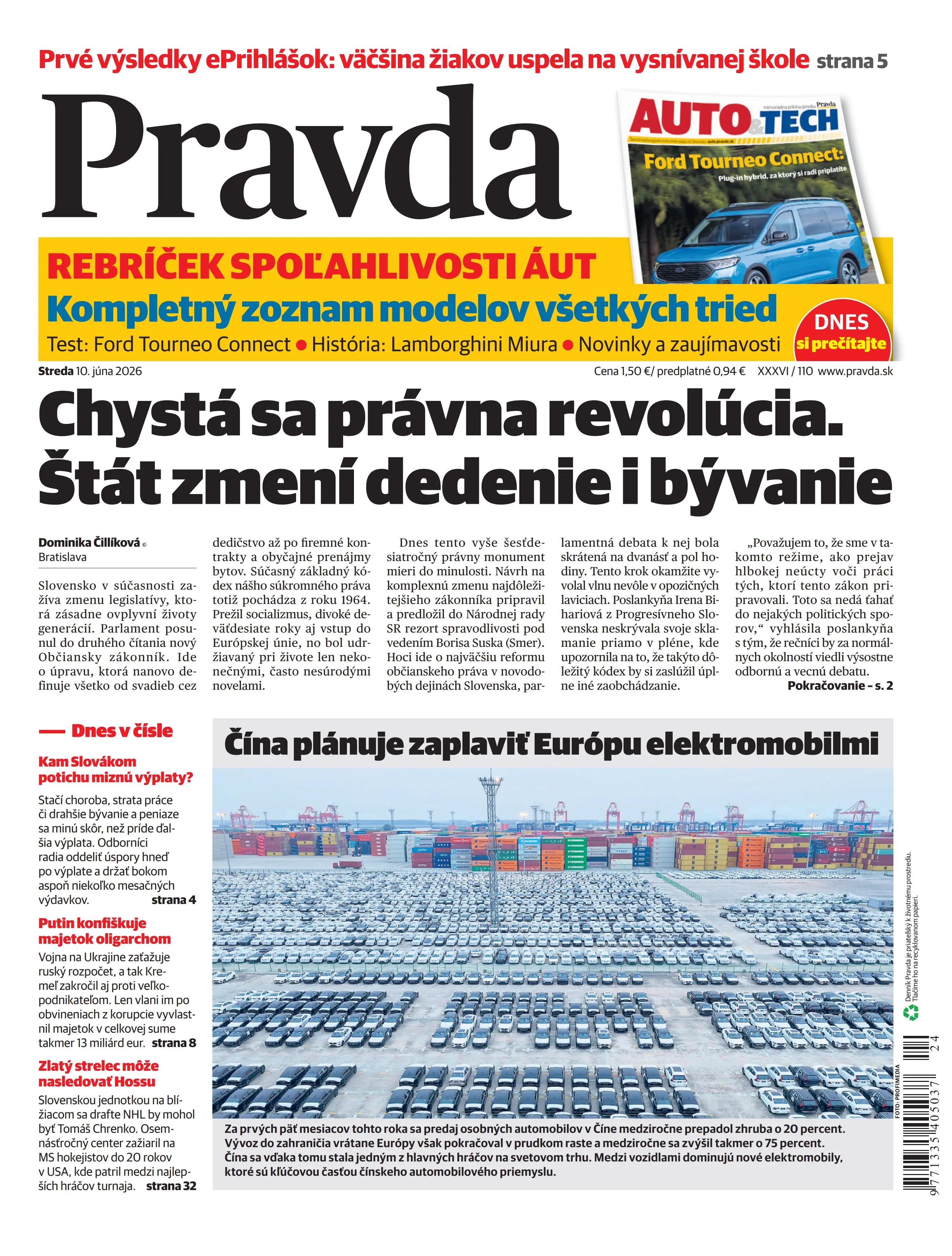 Pravda zo dňa 10.6.2026