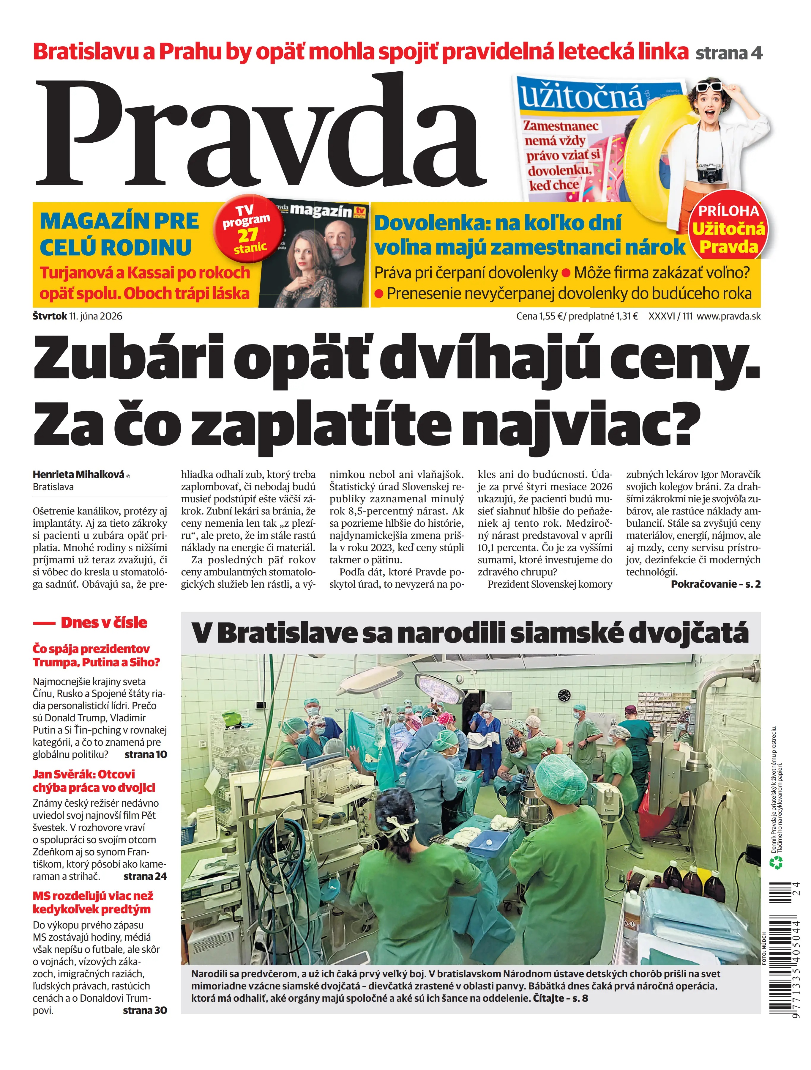 Pravda zo dňa 11.6.2026