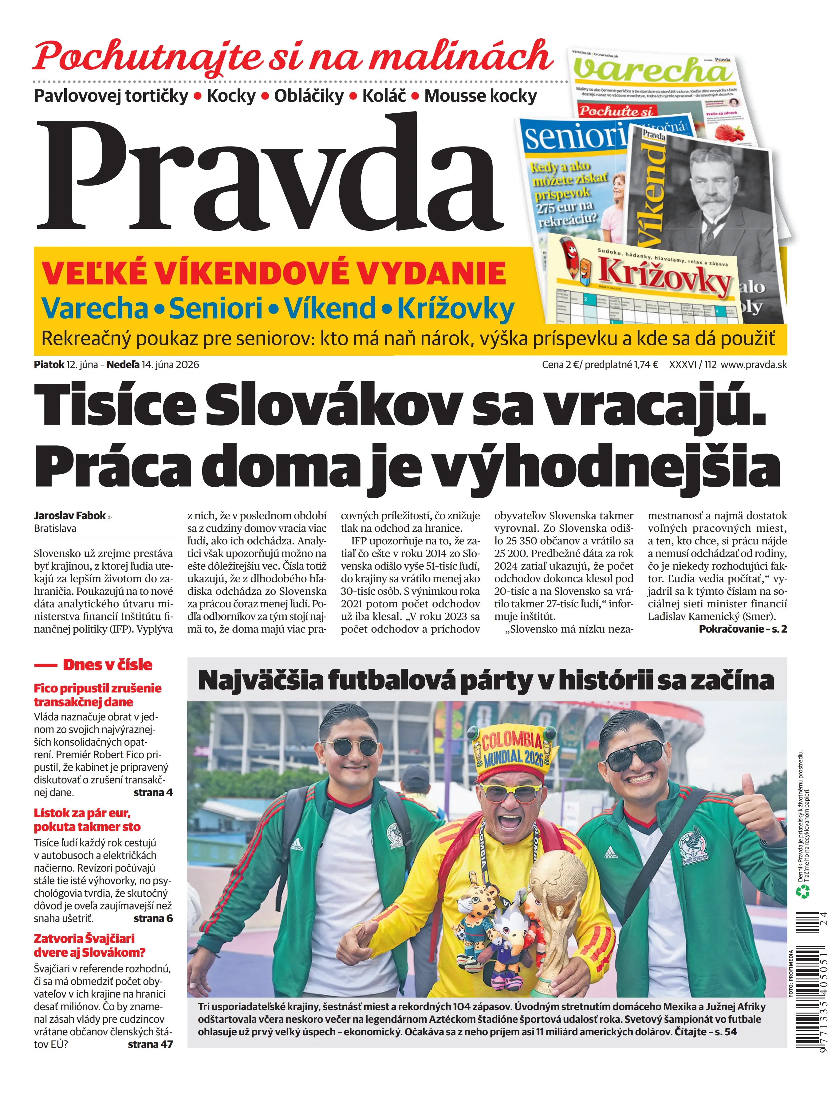 Pravda zo dňa 12.6.2026