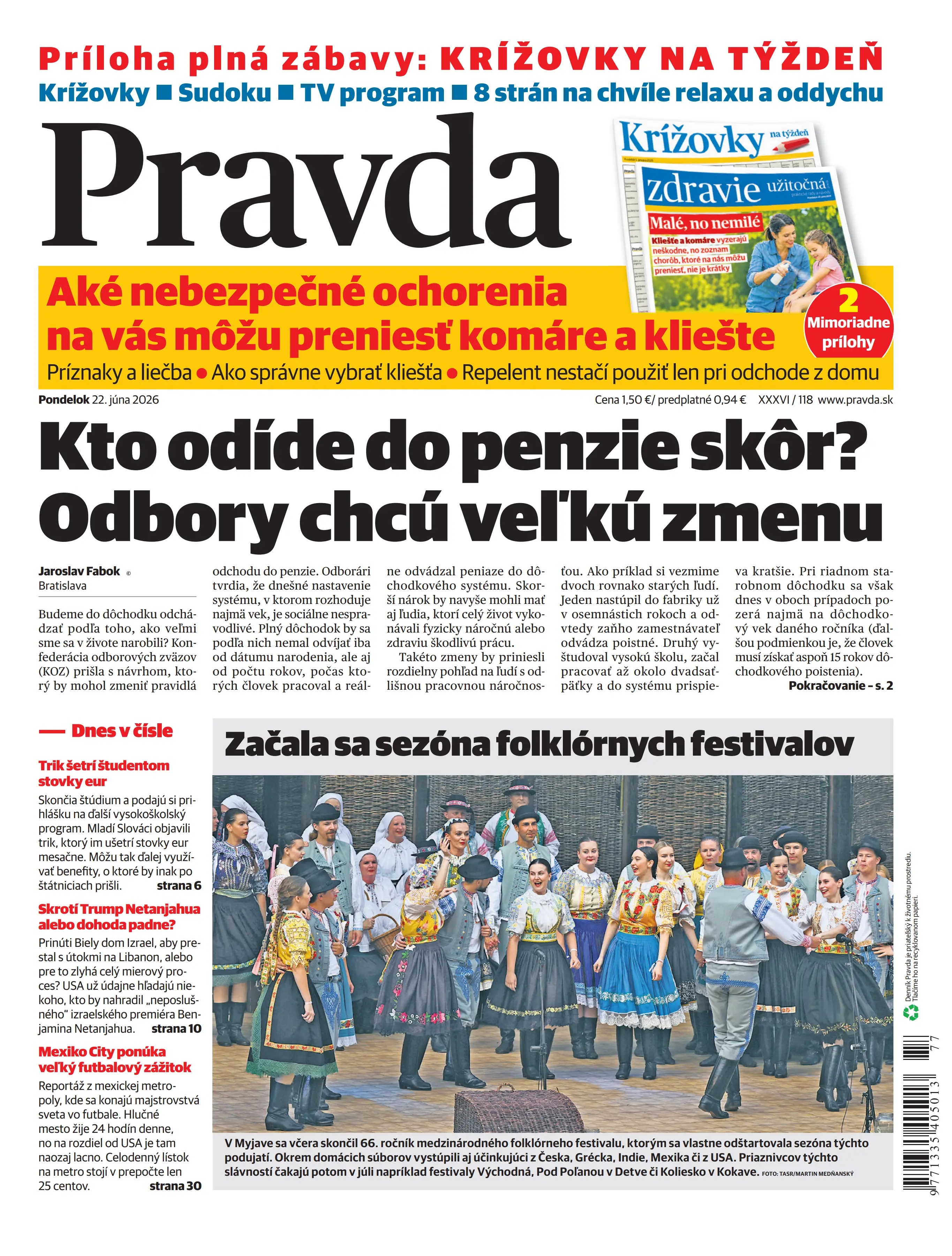 Pravda zo dňa 22.6.2026