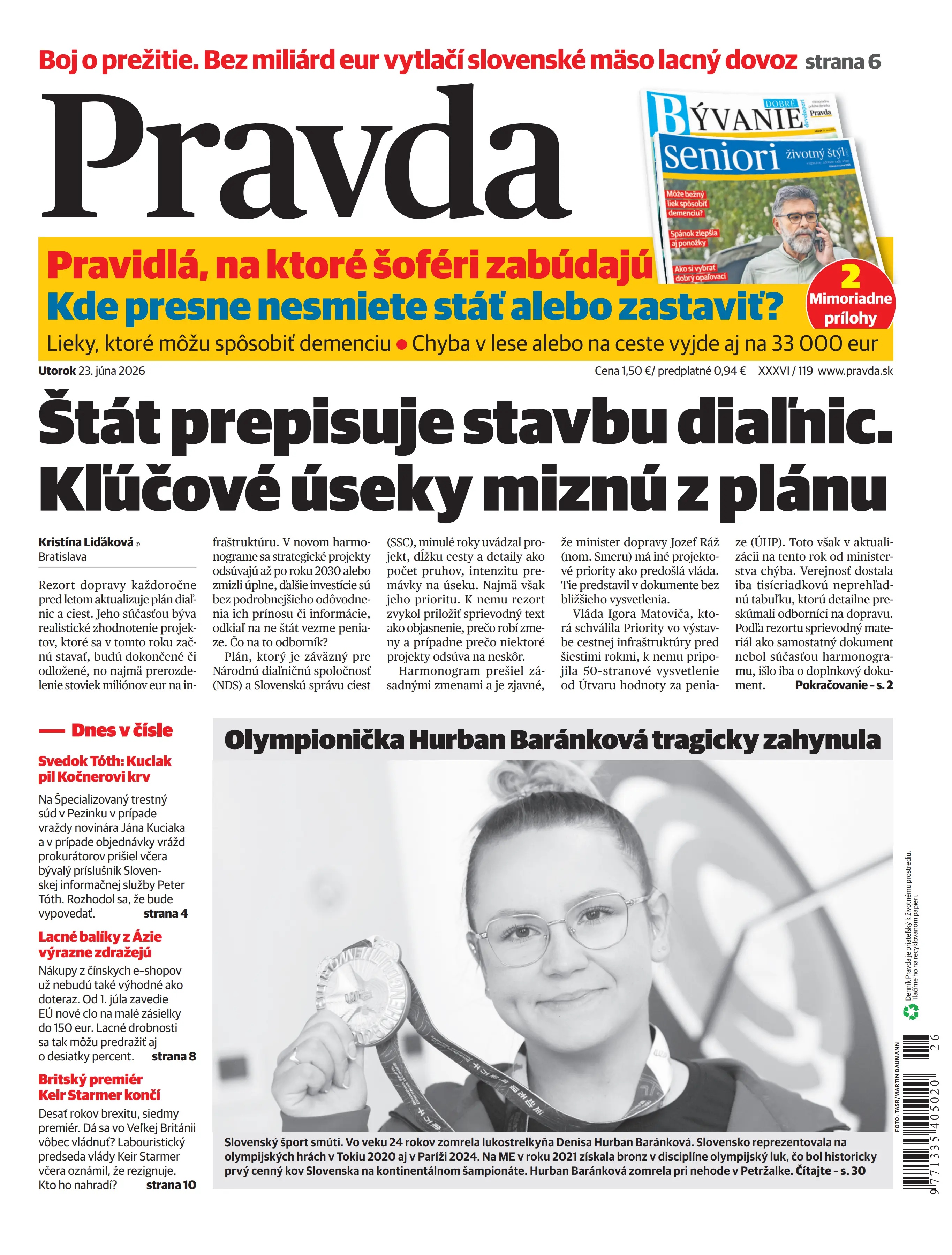 Pravda zo dňa 23.6.2026