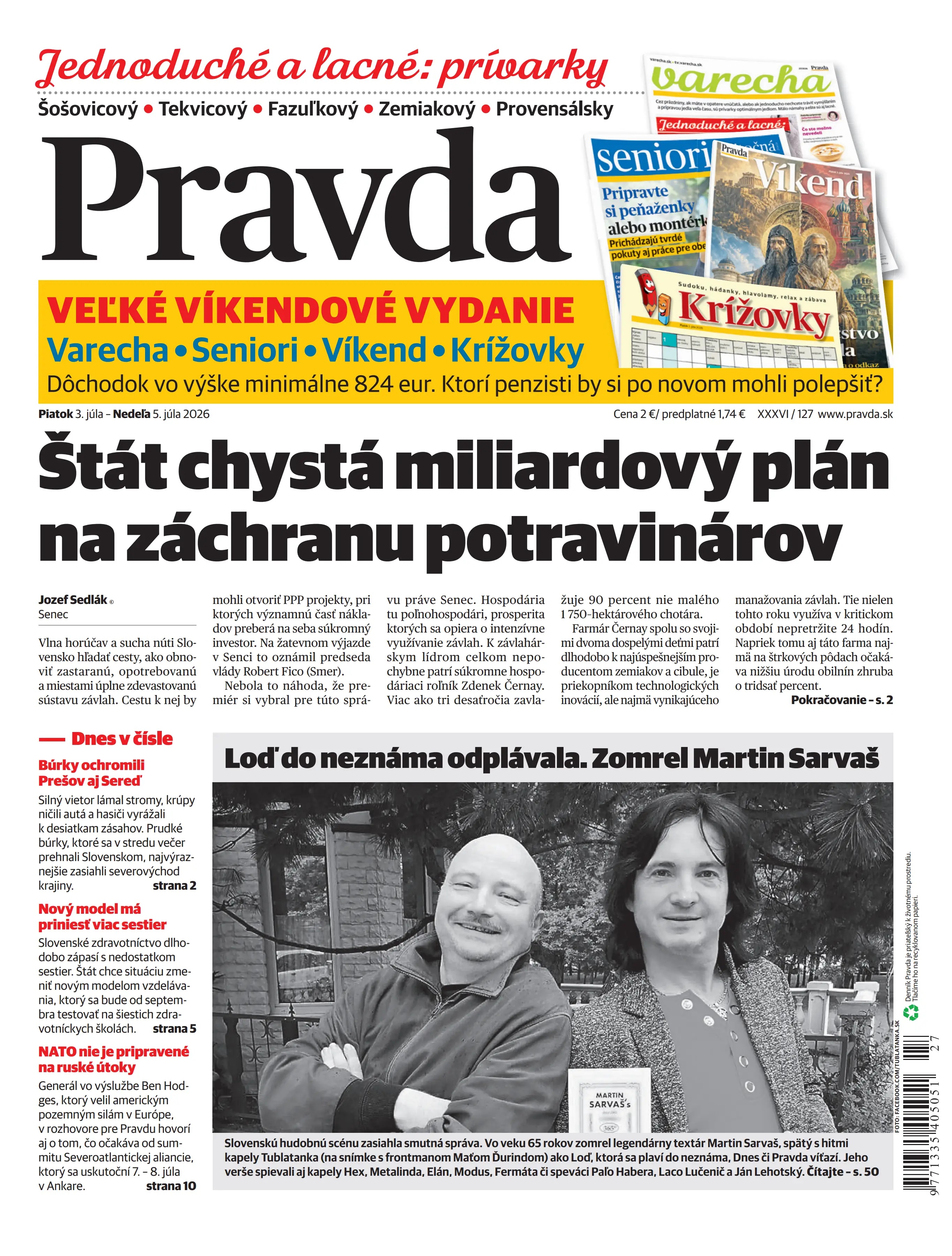 Pravda zo dňa 3.7.2026