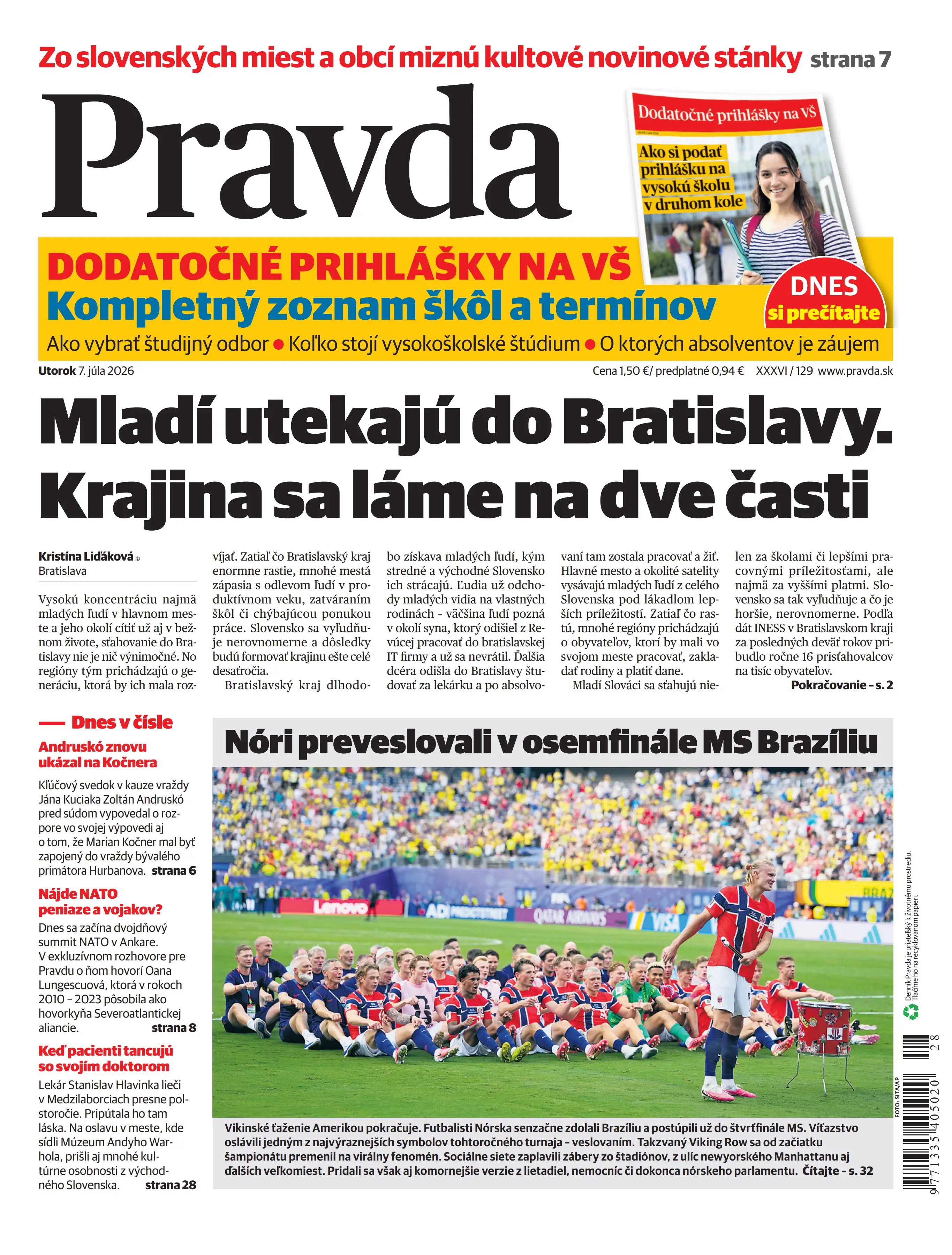 Pravda zo dňa 7.7.2026
