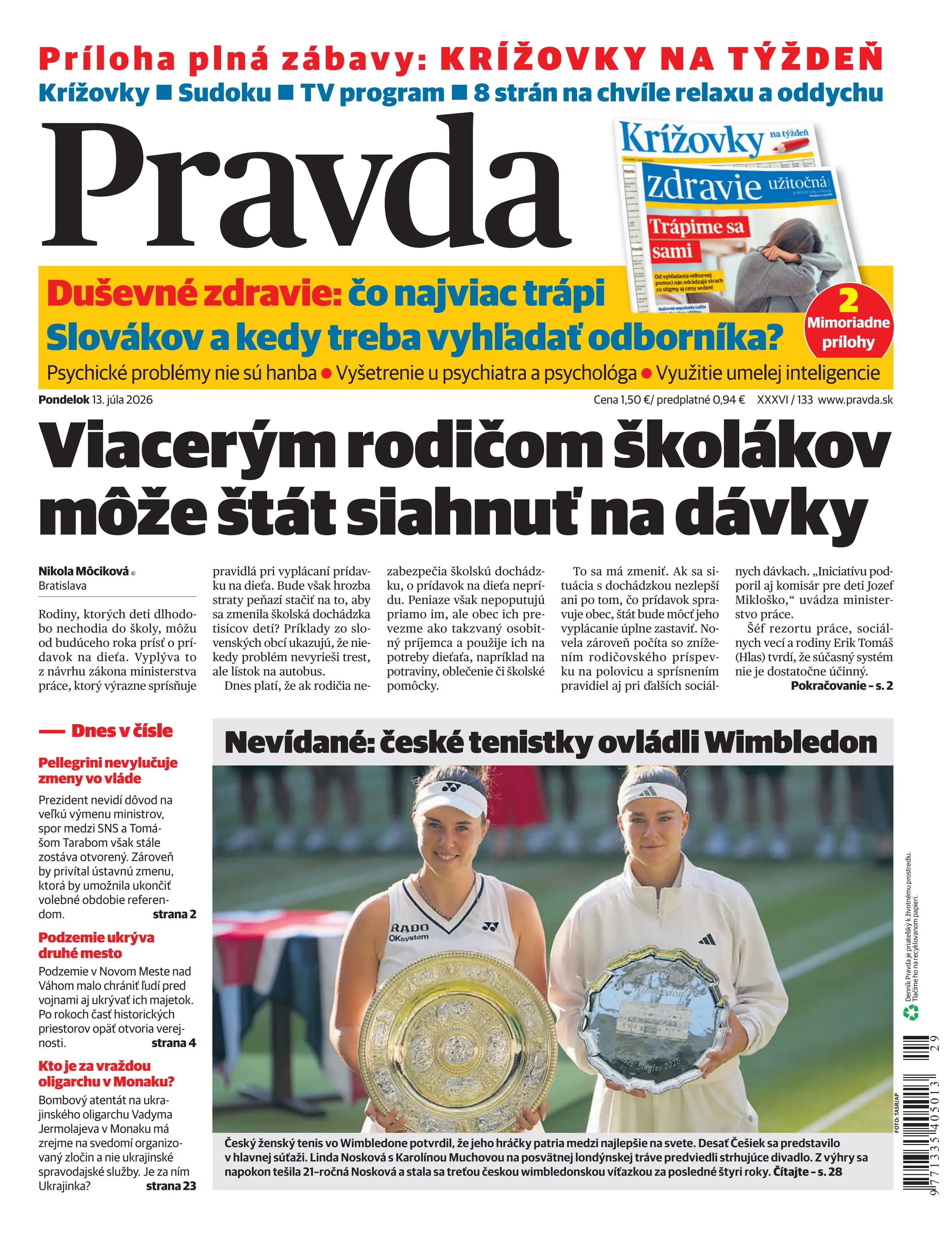 Pravda zo dňa 13.7.2026
