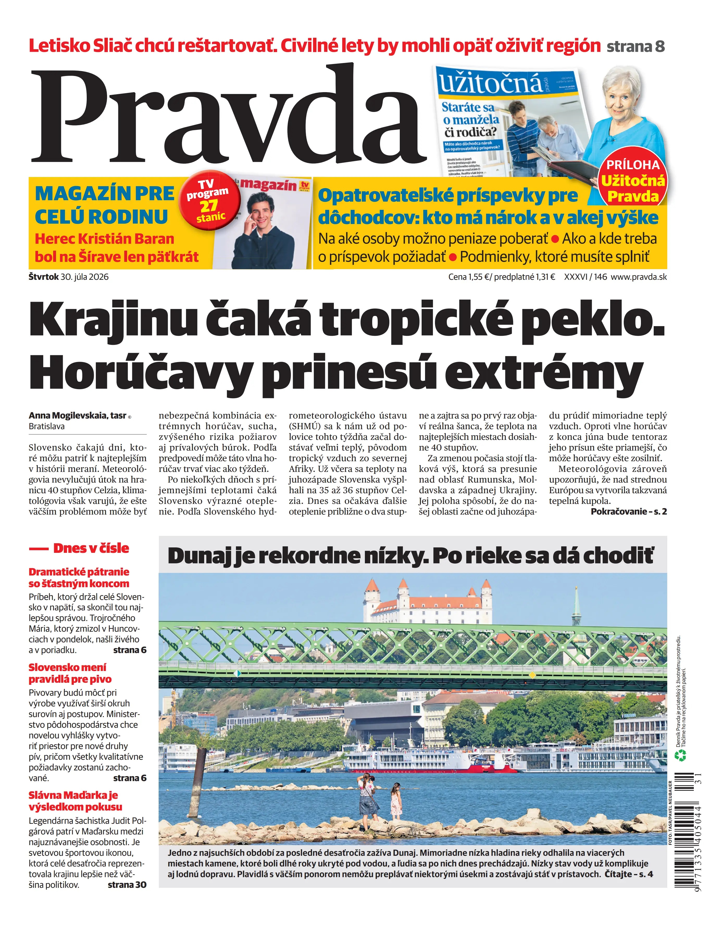 Pravda zo dňa 30.7.2026