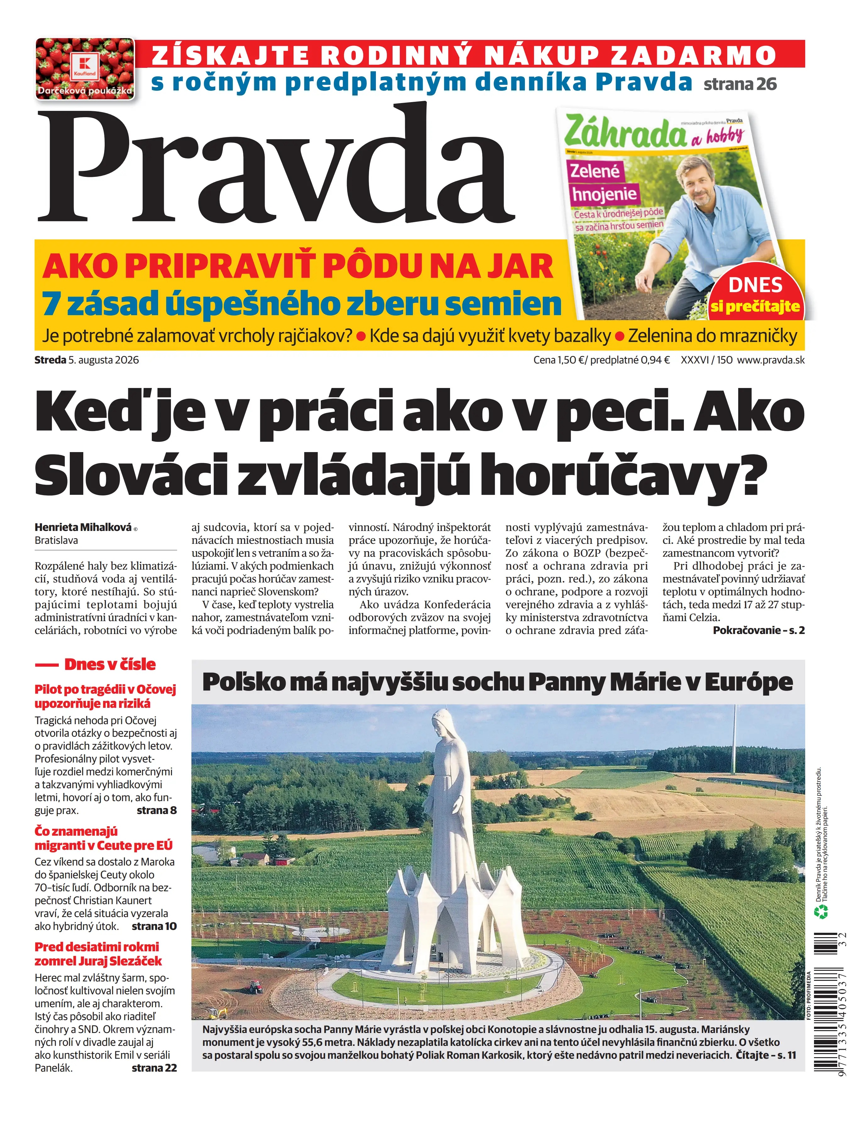 Pravda zo dňa 5.8.2026