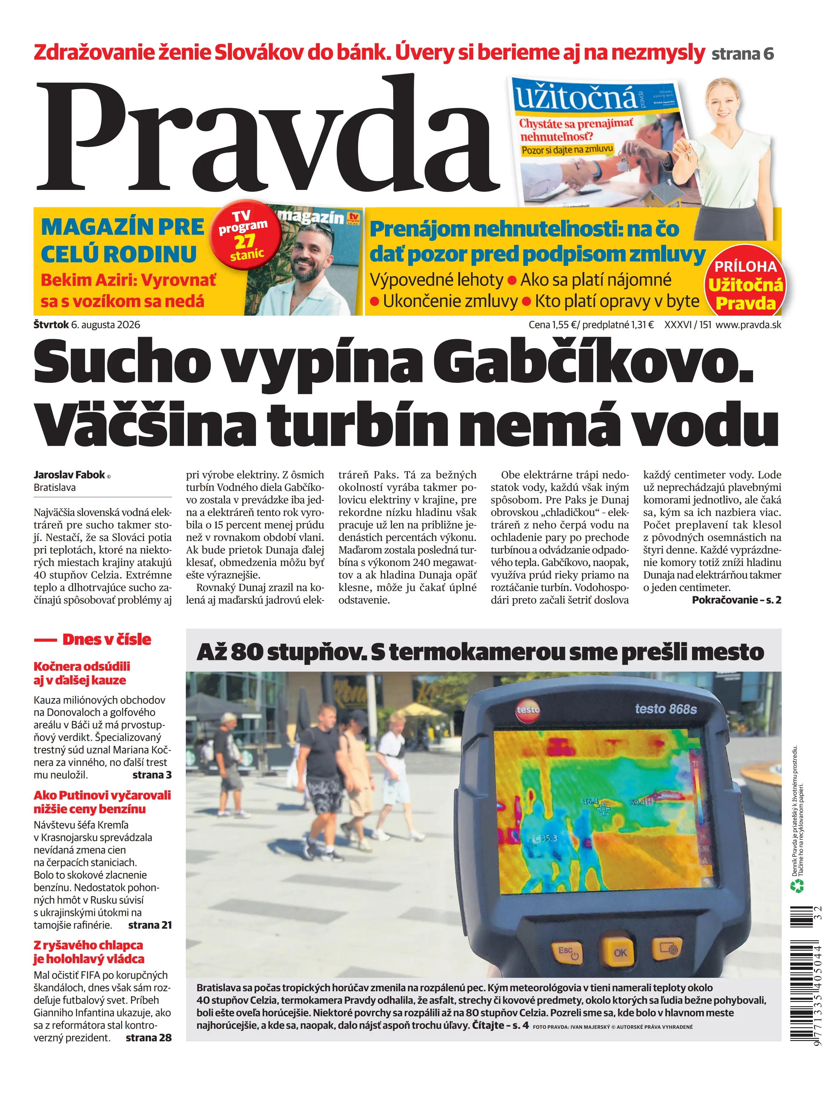 Pravda zo dňa 6.8.2026