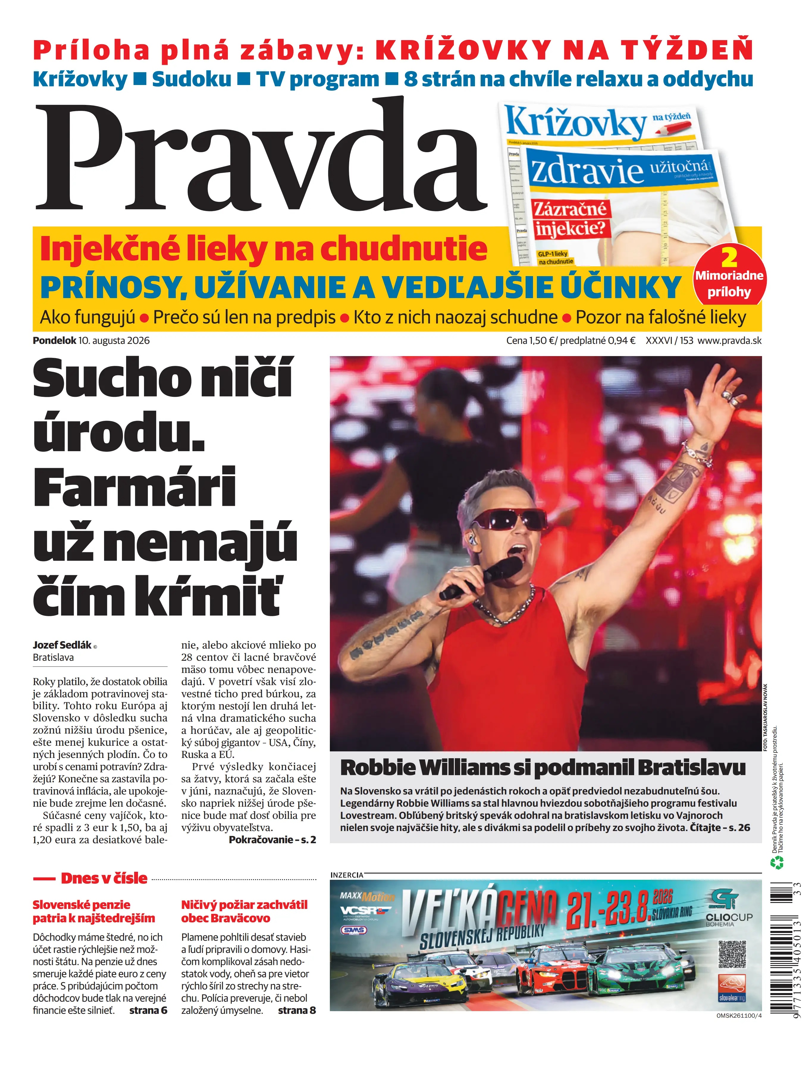 Najnovšie vydanie denníka Pravda