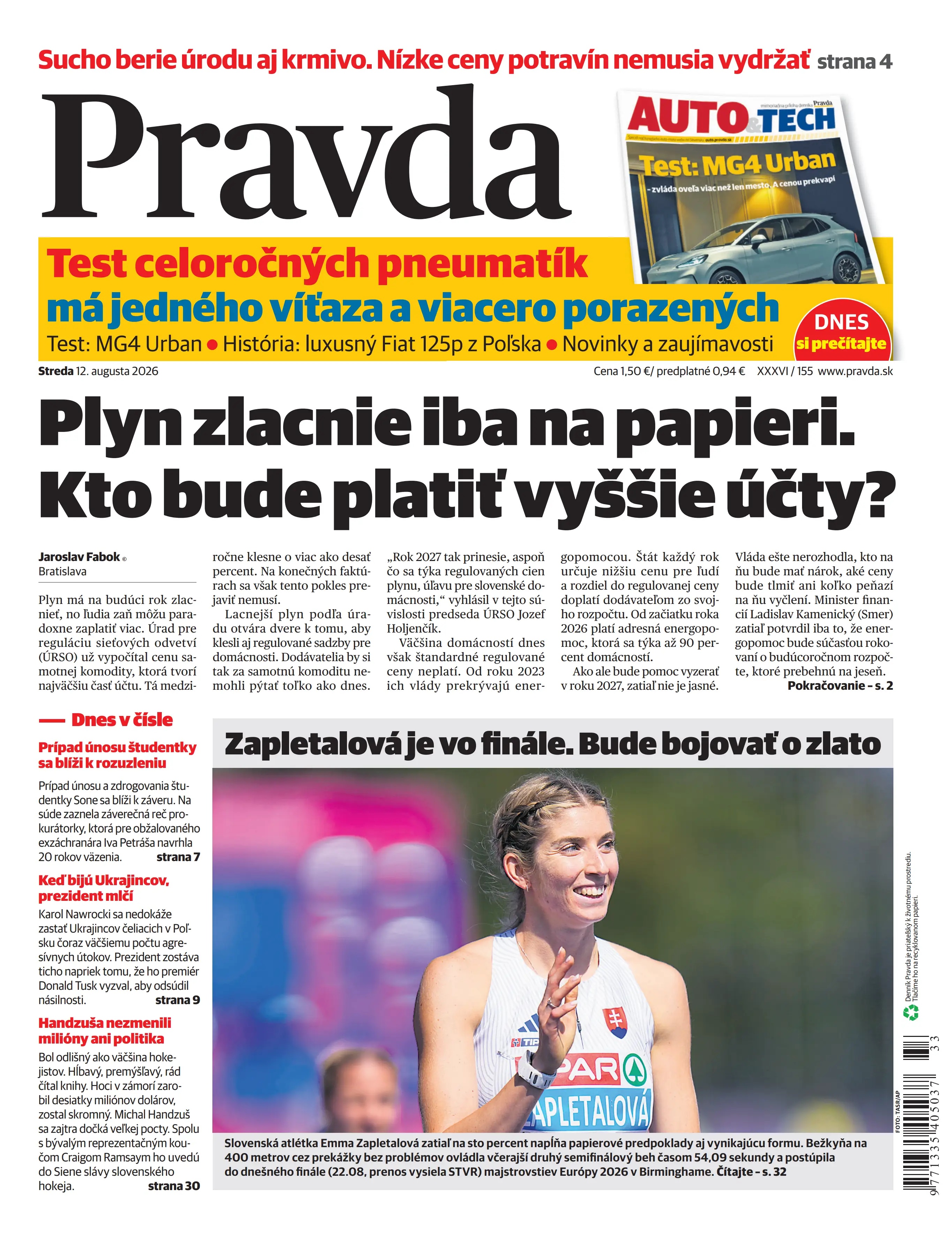 Pravda zo dňa 12.8.2026