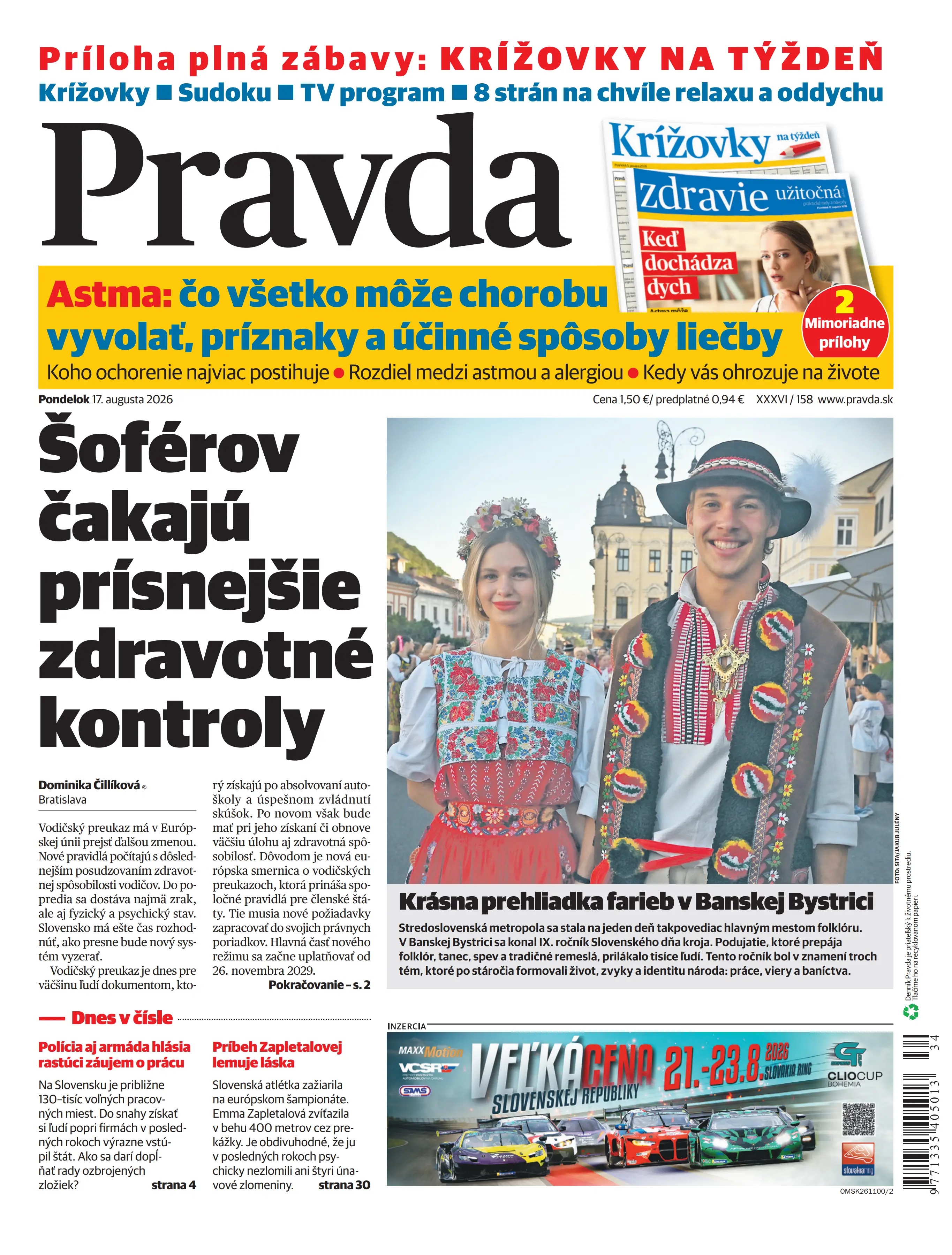 Pravda zo dňa 17.8.2026
