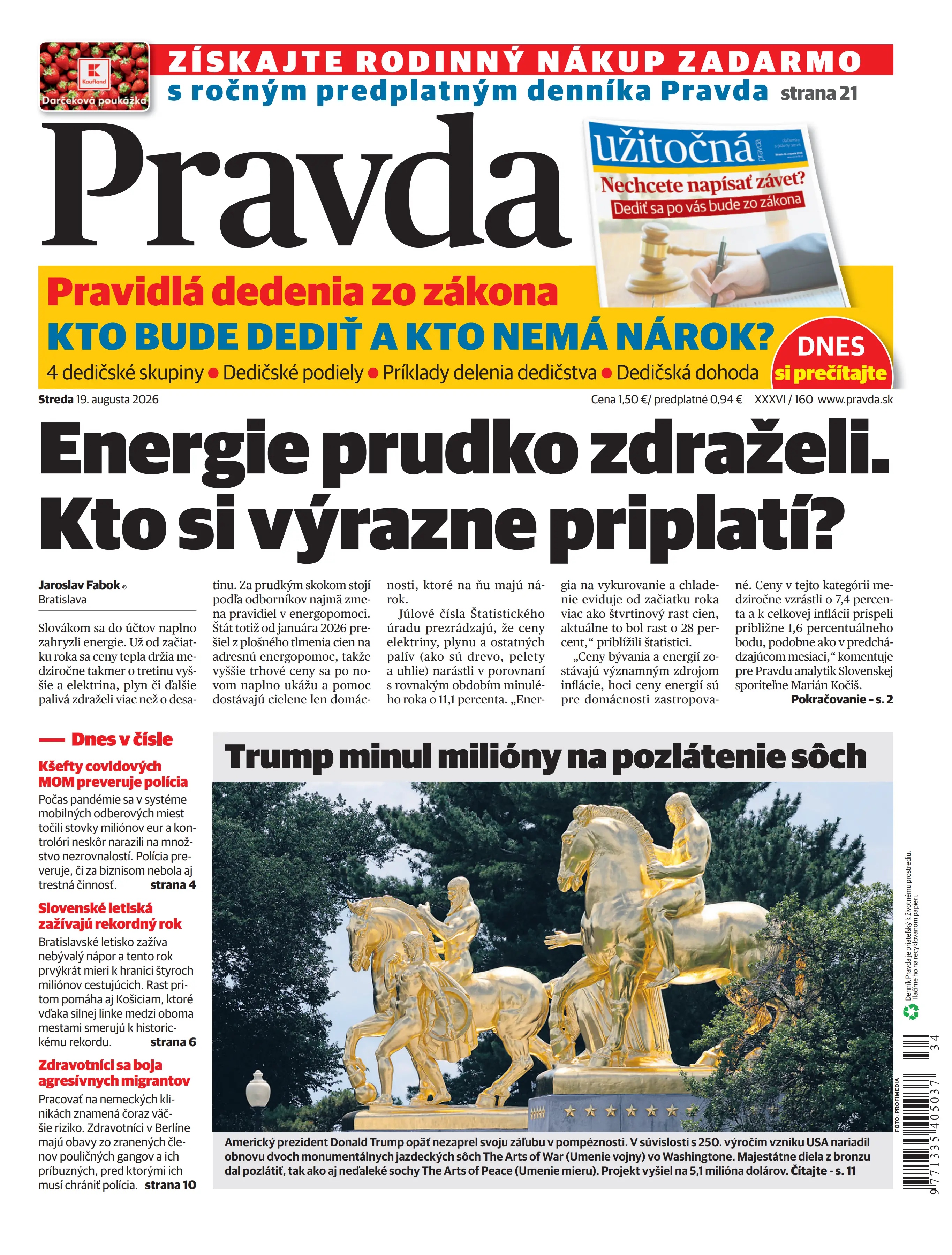 Pravda zo dňa 19.8.2026