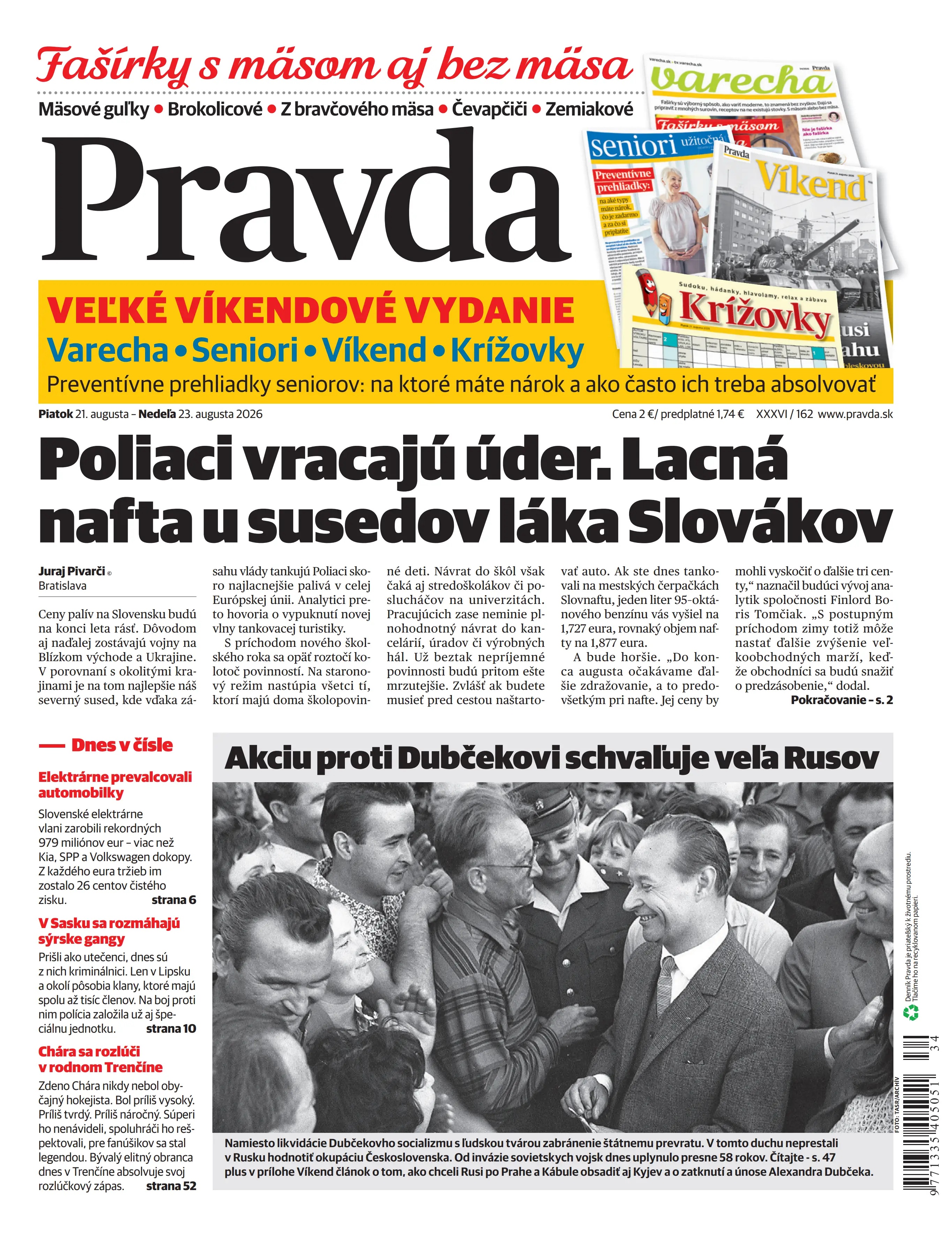 Pravda zo dňa 21.8.2026