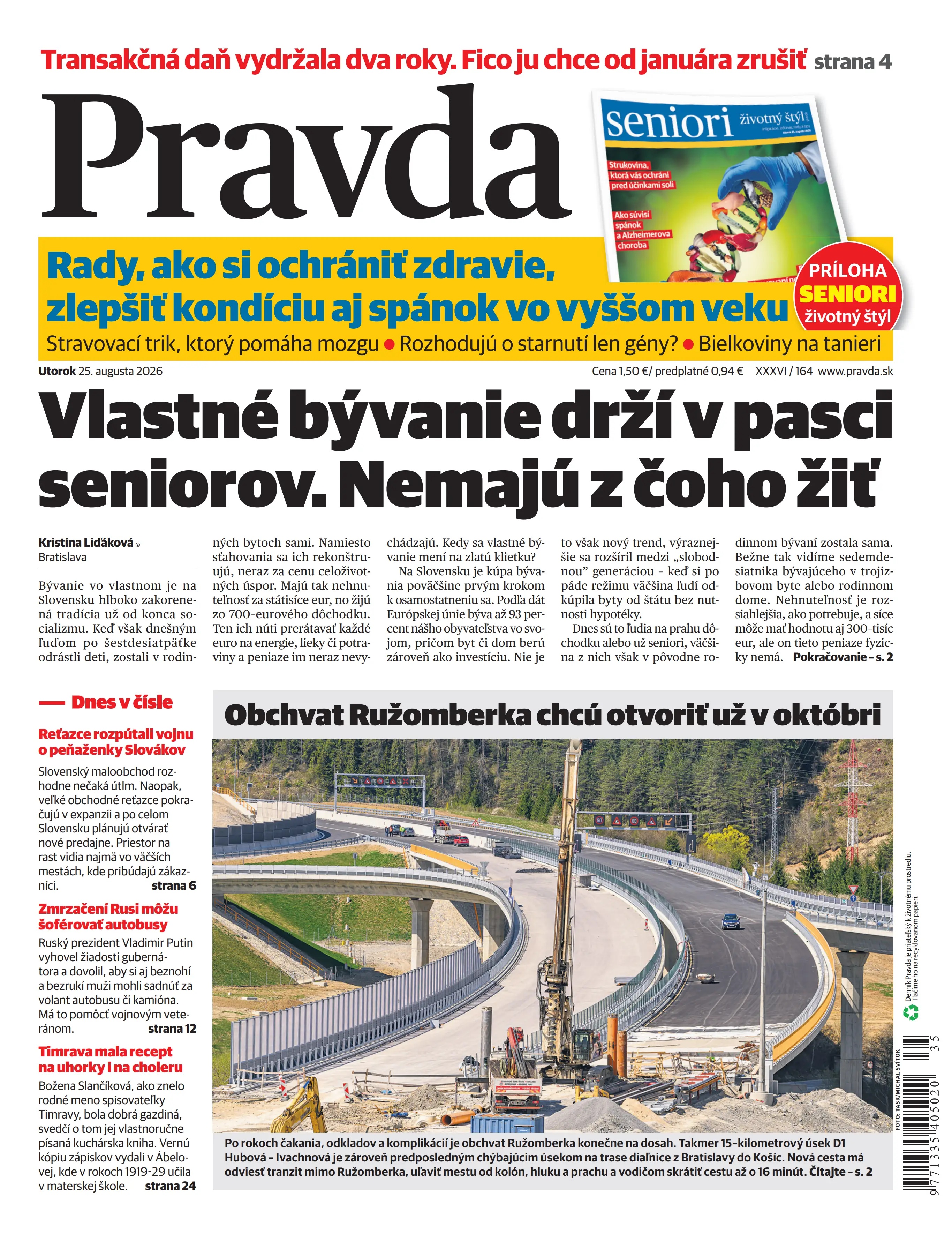Pravda zo dňa 25.8.2026