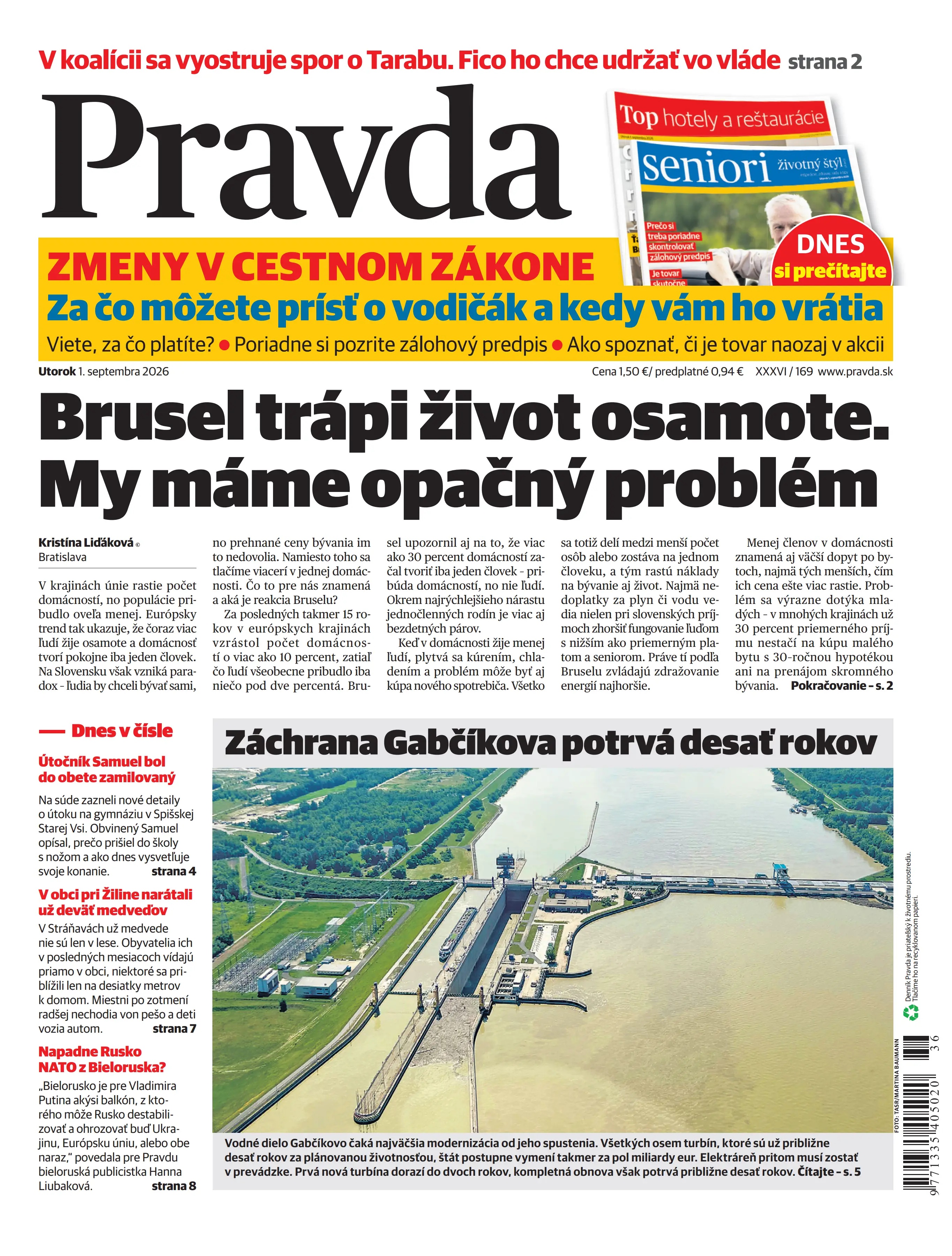 Pravda zo dňa 1.9.2026