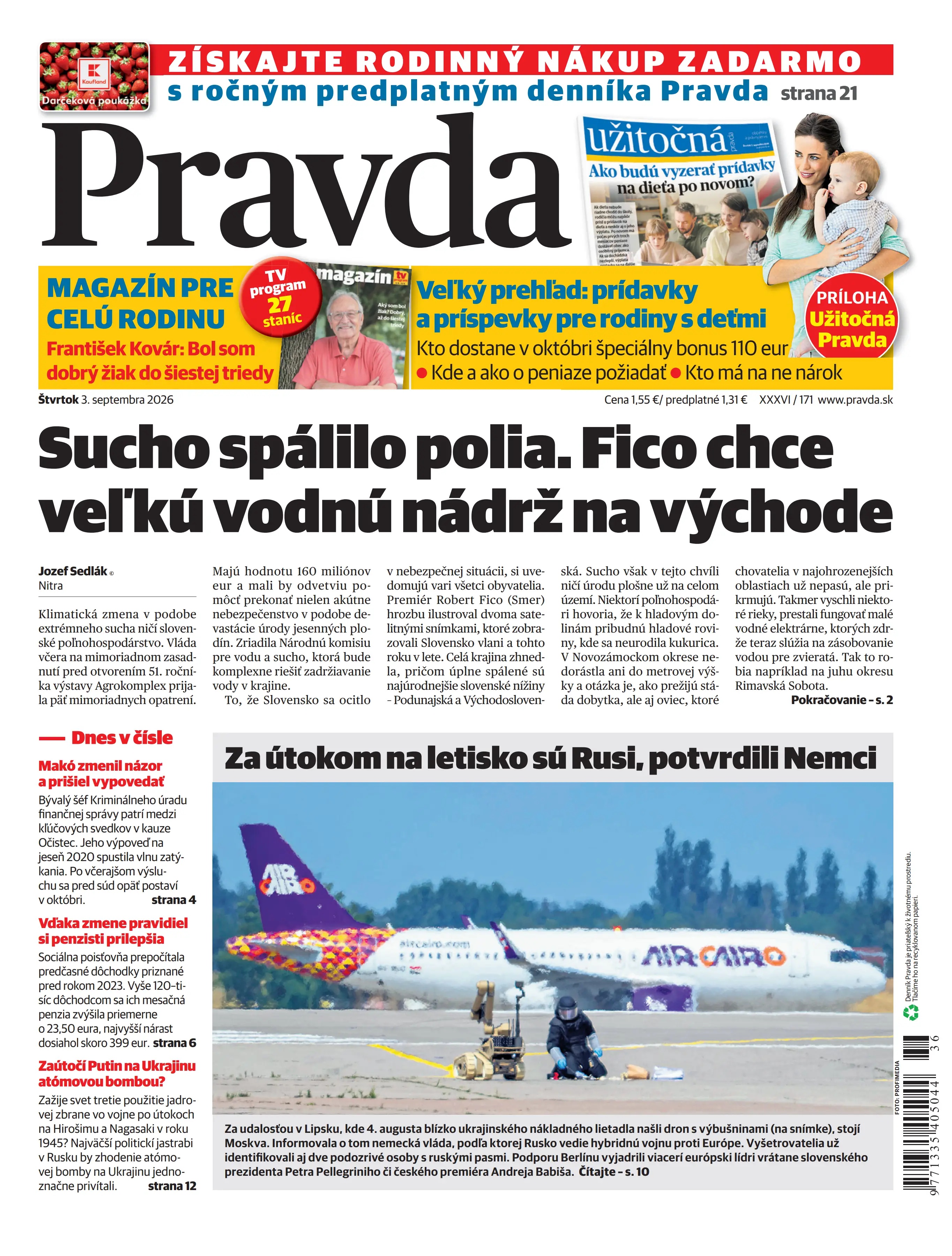 Pravda zo dňa 3.9.2026