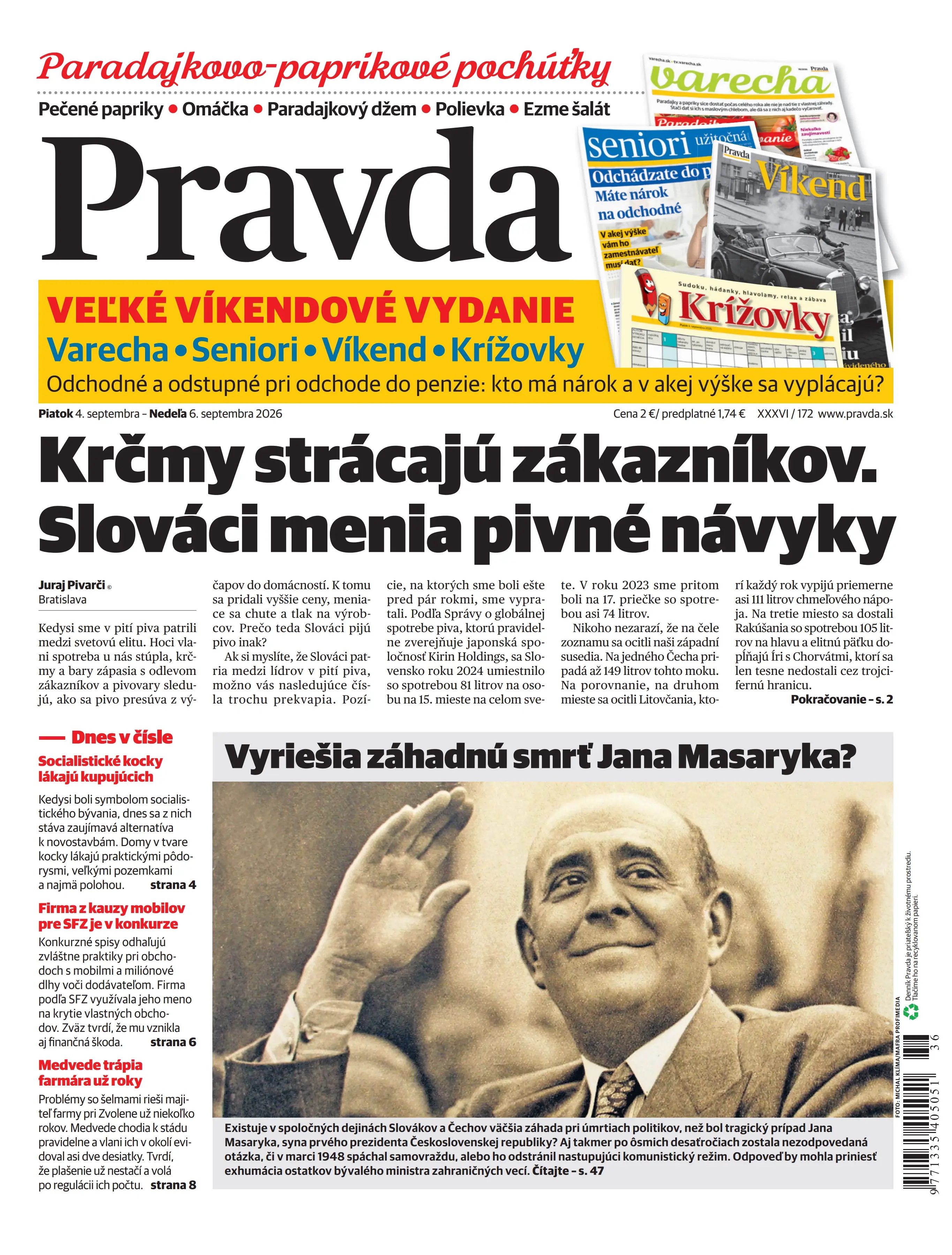Pravda zo dňa 4.9.2026