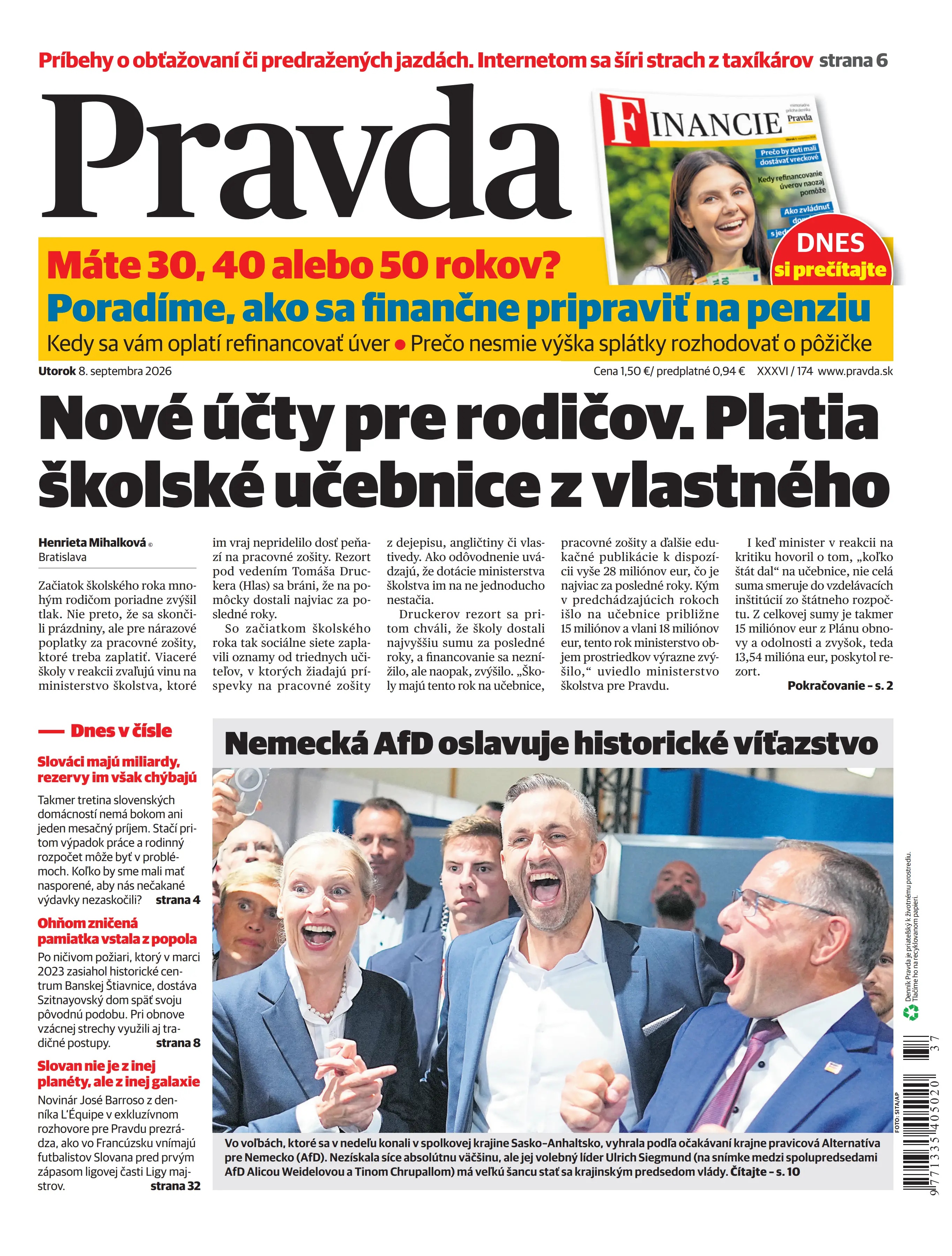 Pravda zo dňa 8.9.2026