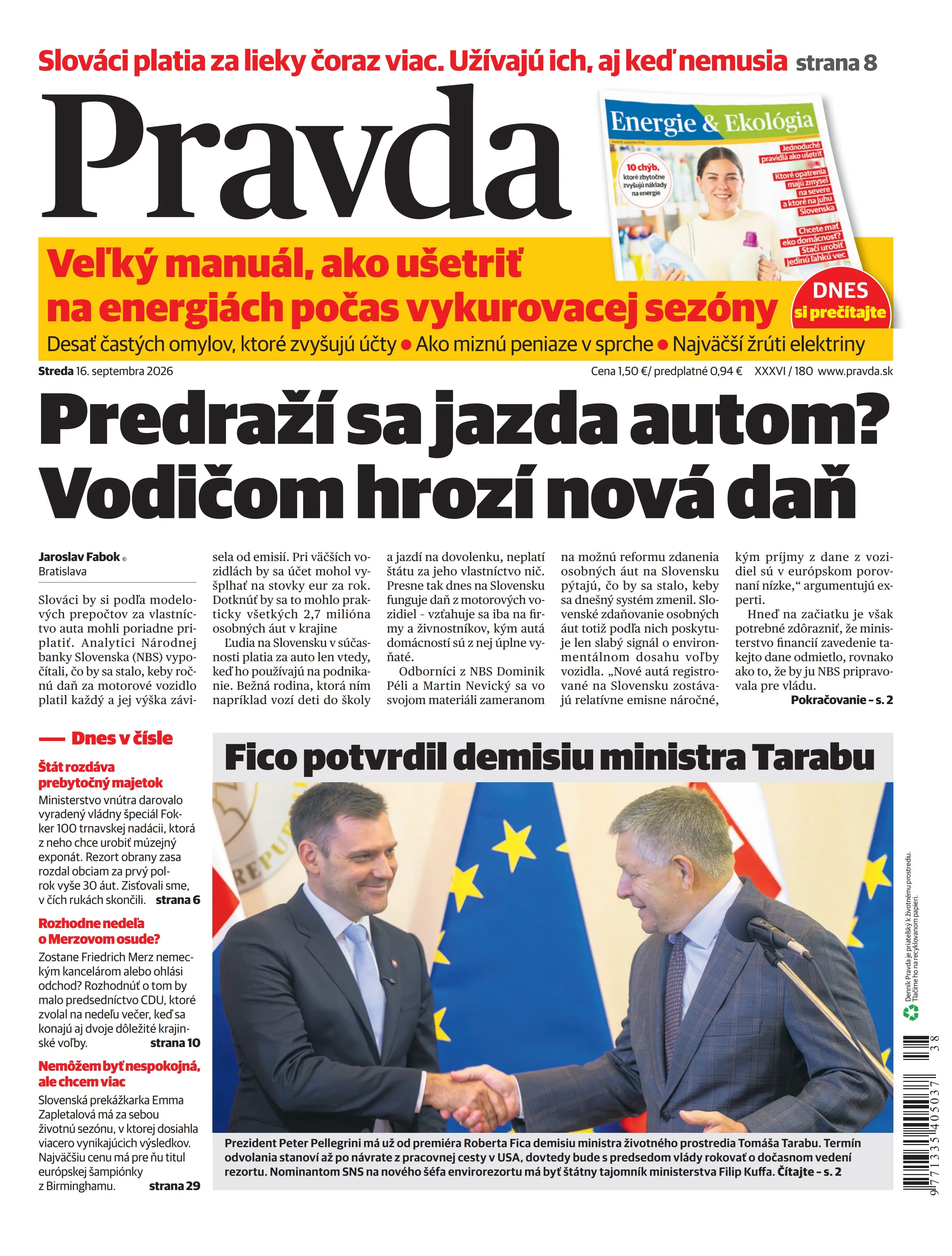 Pravda zo dňa 16.9.2026