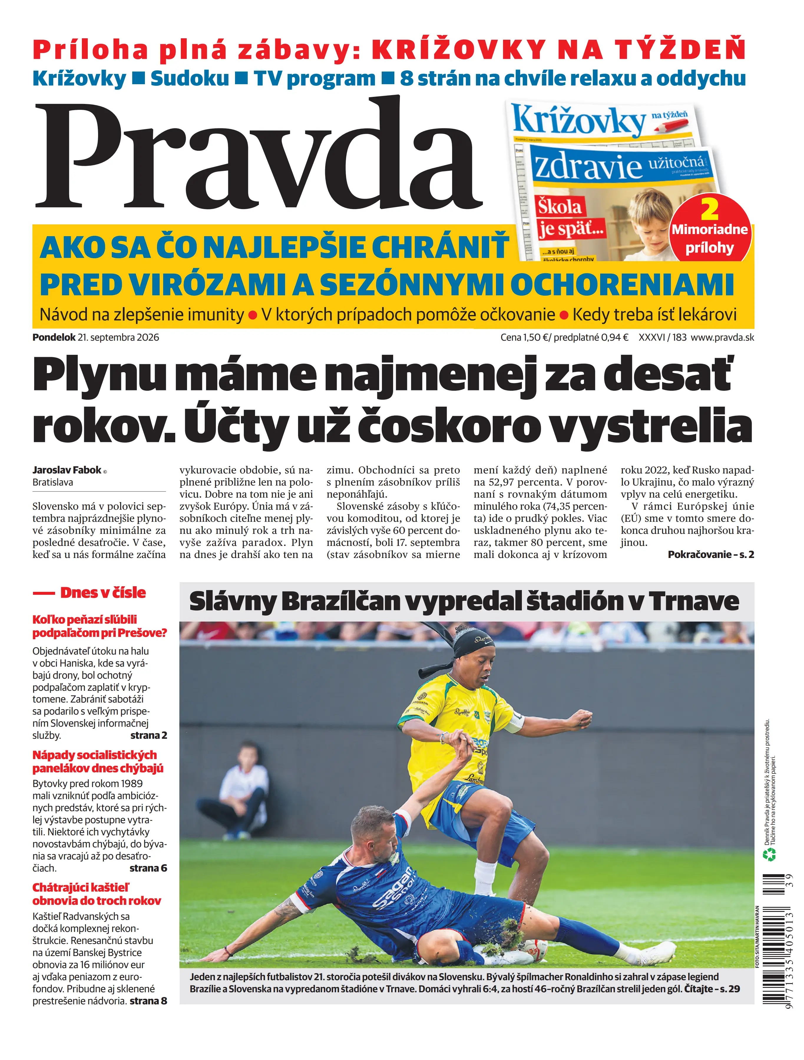 Pravda zo dňa 21.9.2026