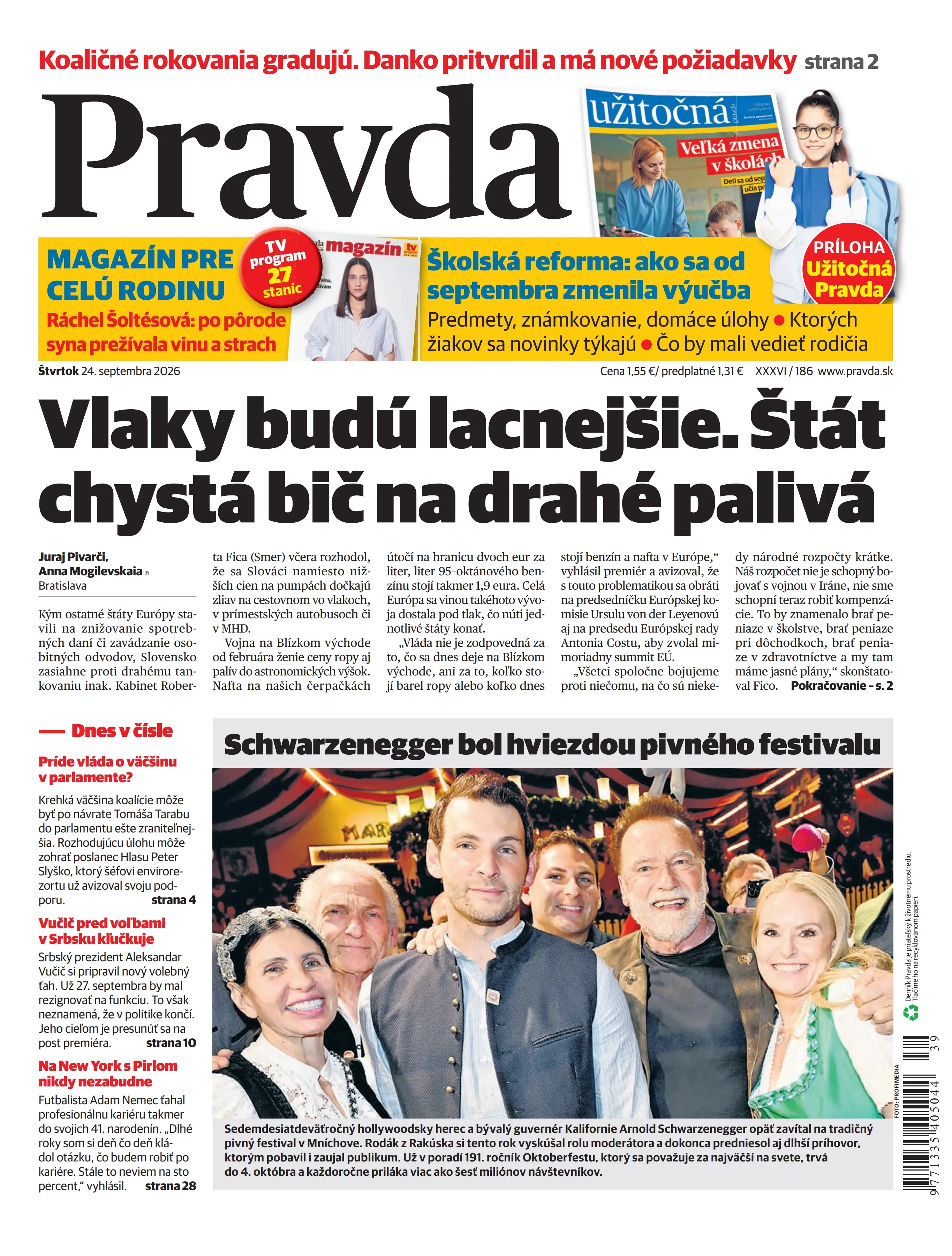 Pravda zo dňa 24.9.2026
