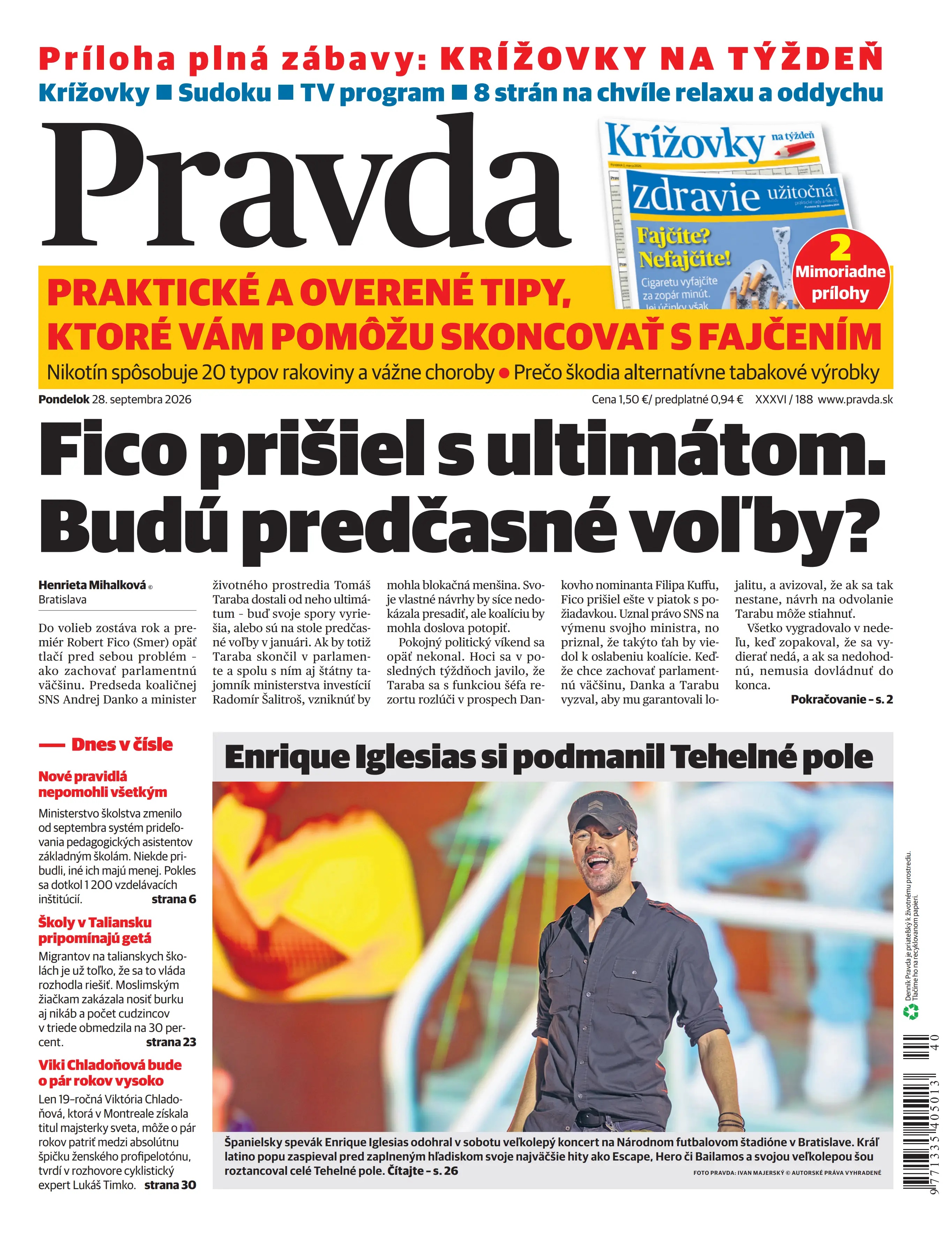 Pravda zo dňa 28.9.2026