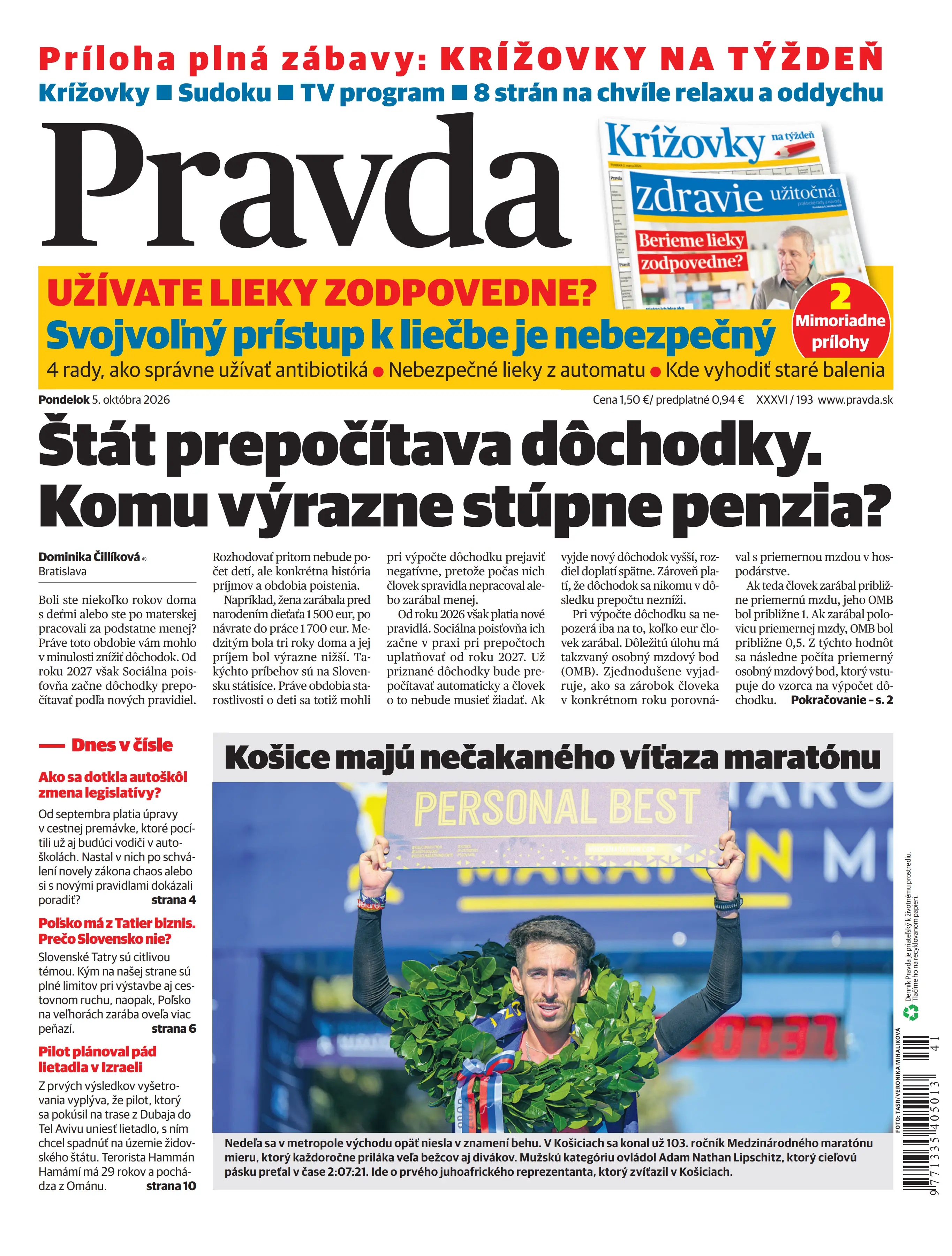 Pravda zo dňa 5.10.2026