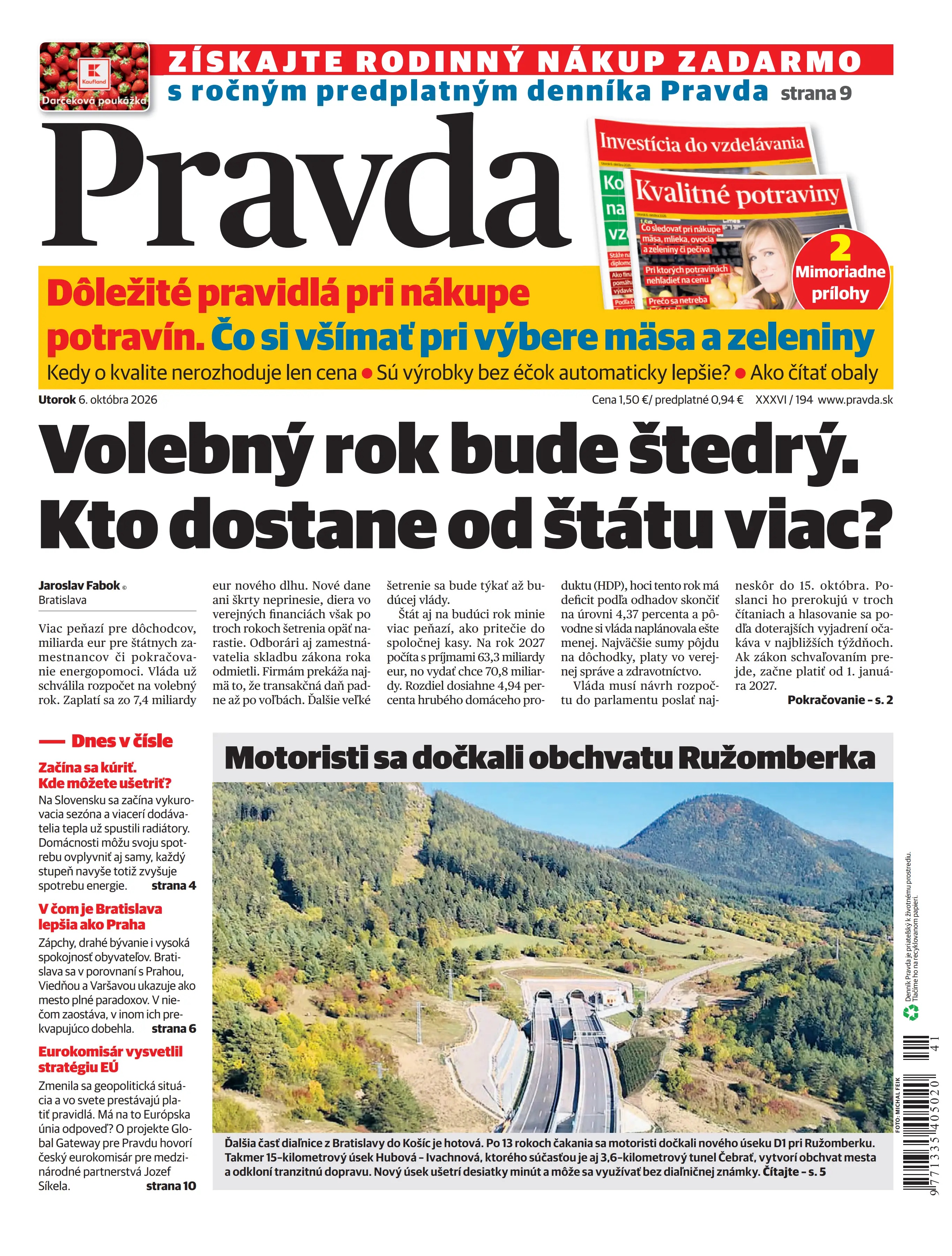 Pravda zo dňa 6.10.2026