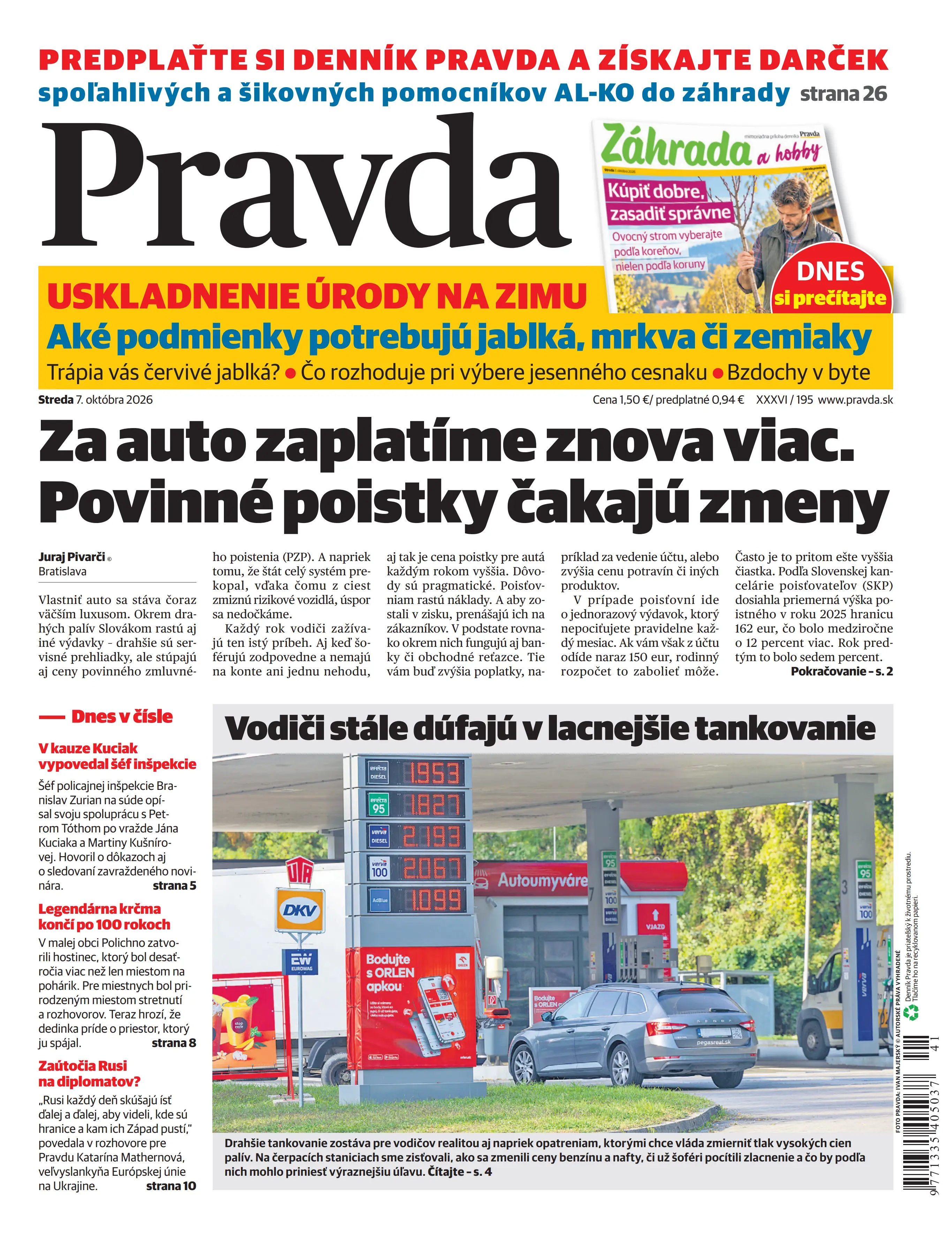 Pravda zo dňa 7.10.2026