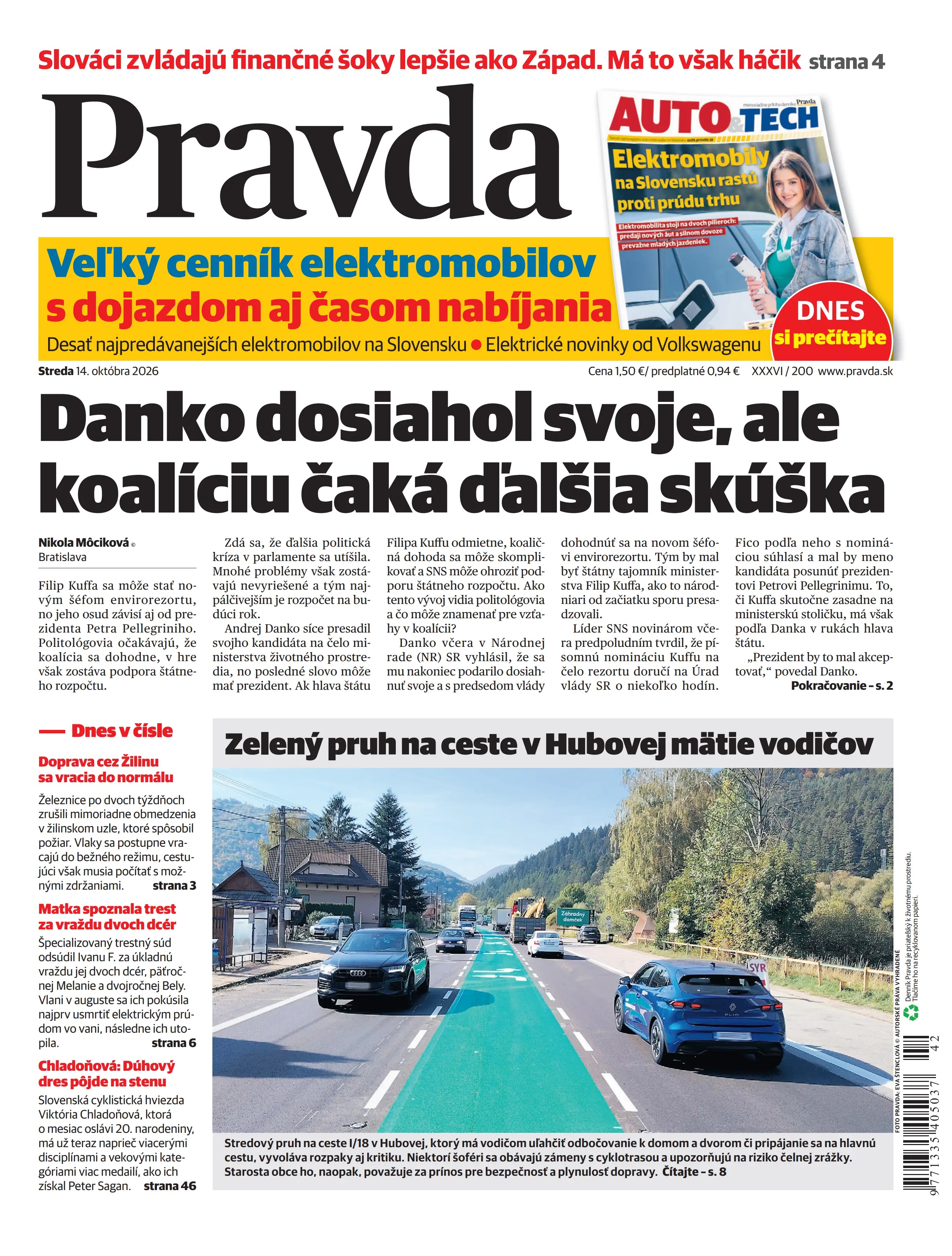 Pravda zo dňa 14.10.2026