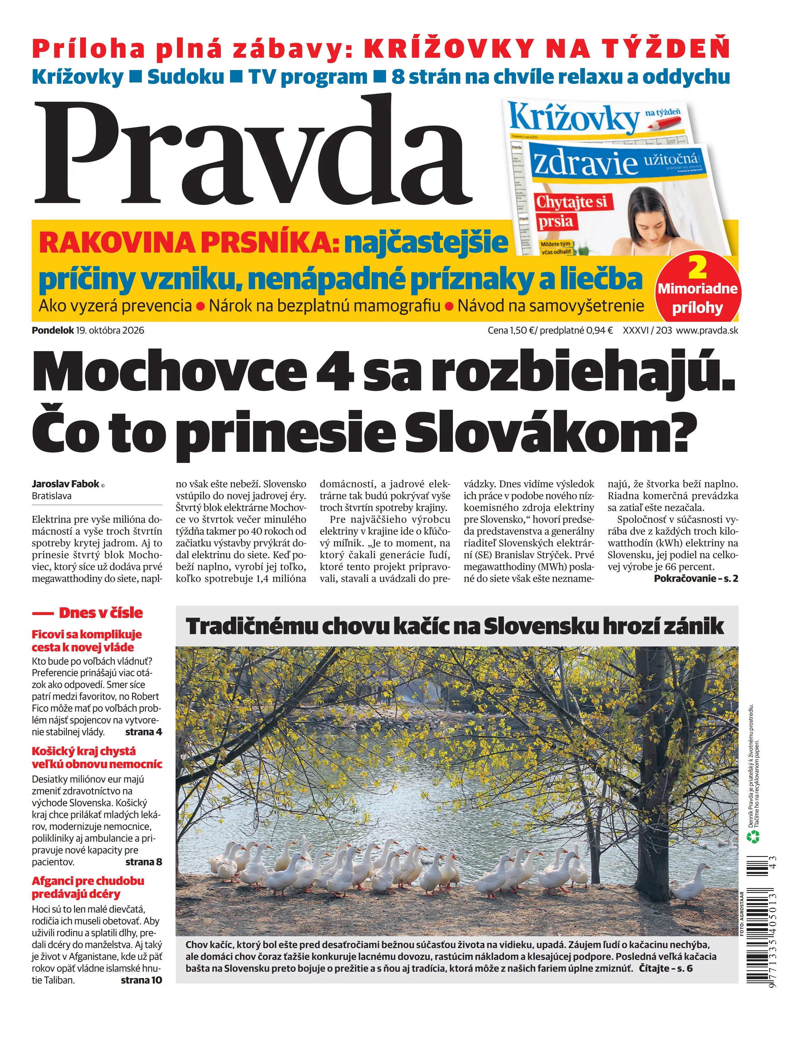Pravda zo dňa 19.10.2026