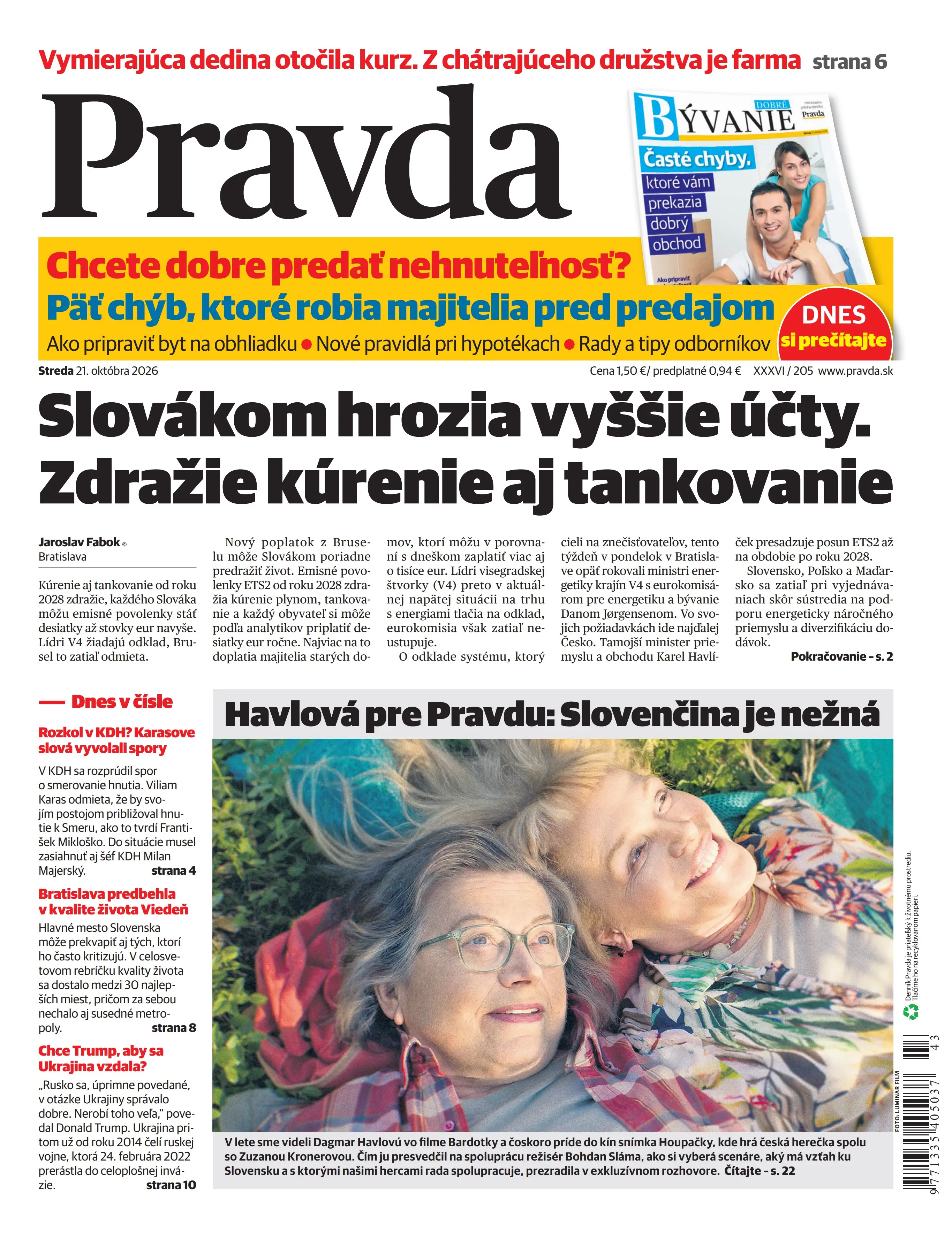 Pravda zo dňa 21.10.2026