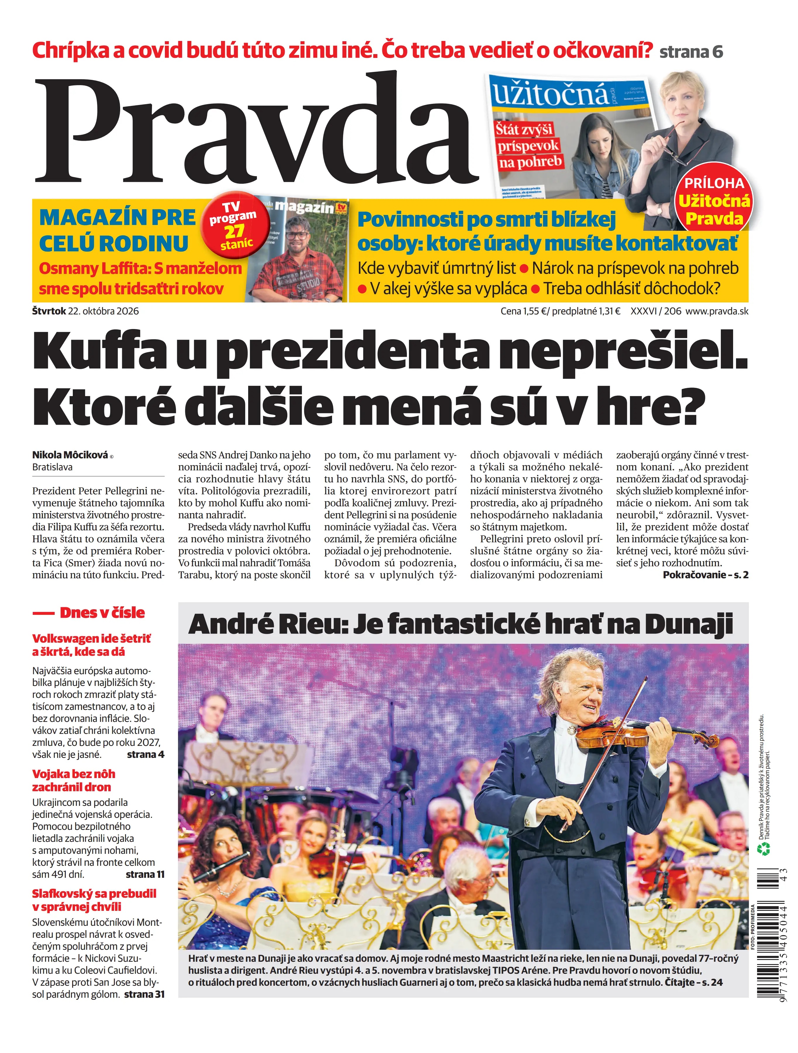 Pravda zo dňa 22.10.2026
