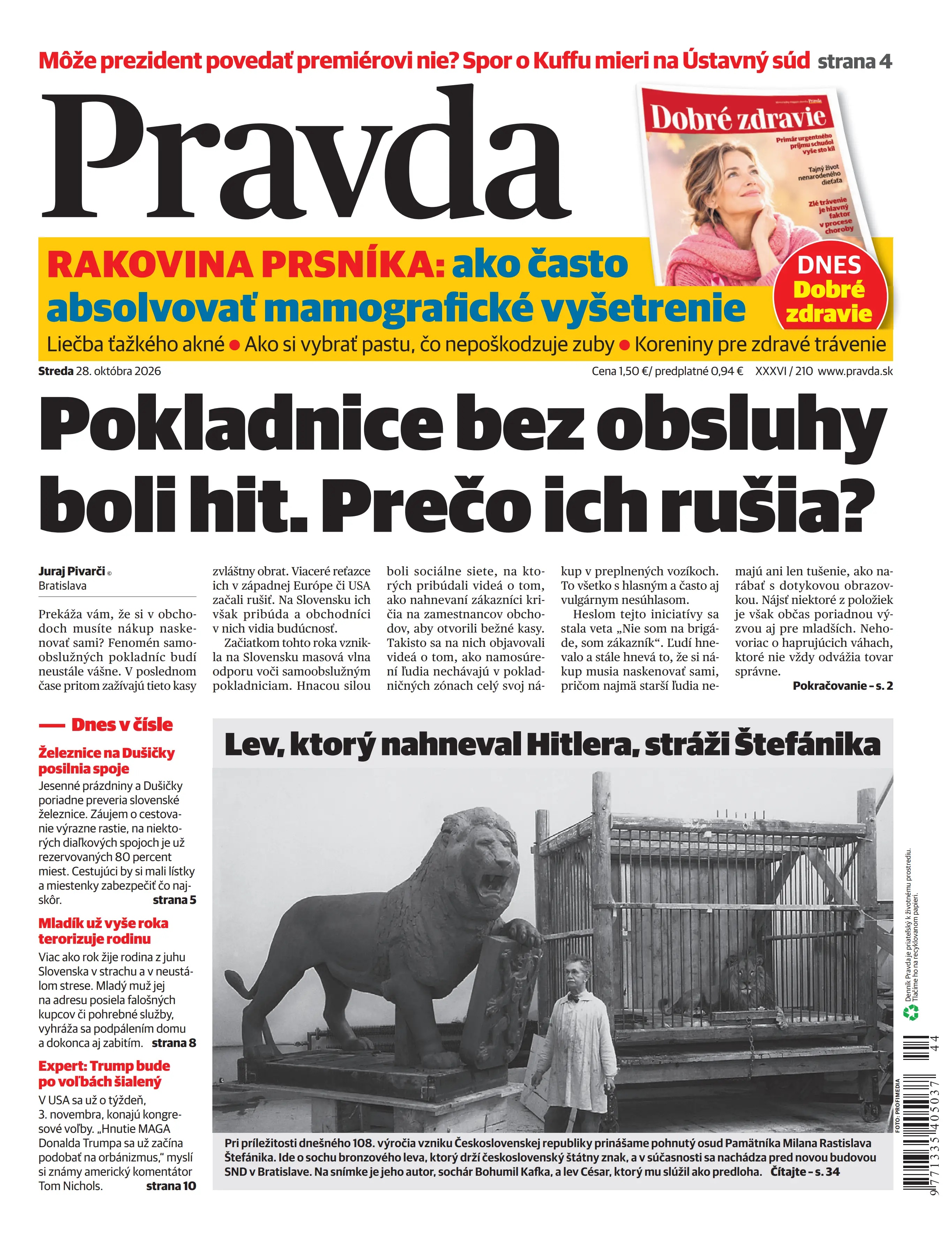 Pravda zo dňa 28.10.2026