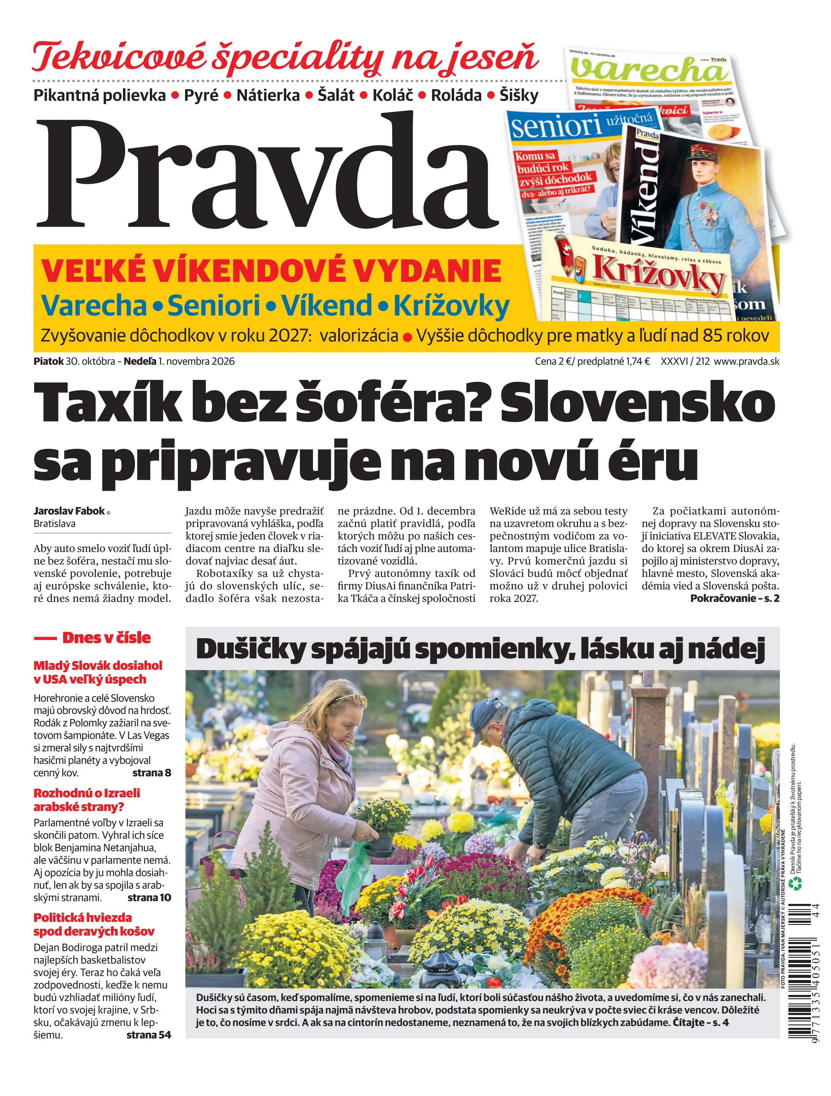 Pravda zo dňa 30.10.2026